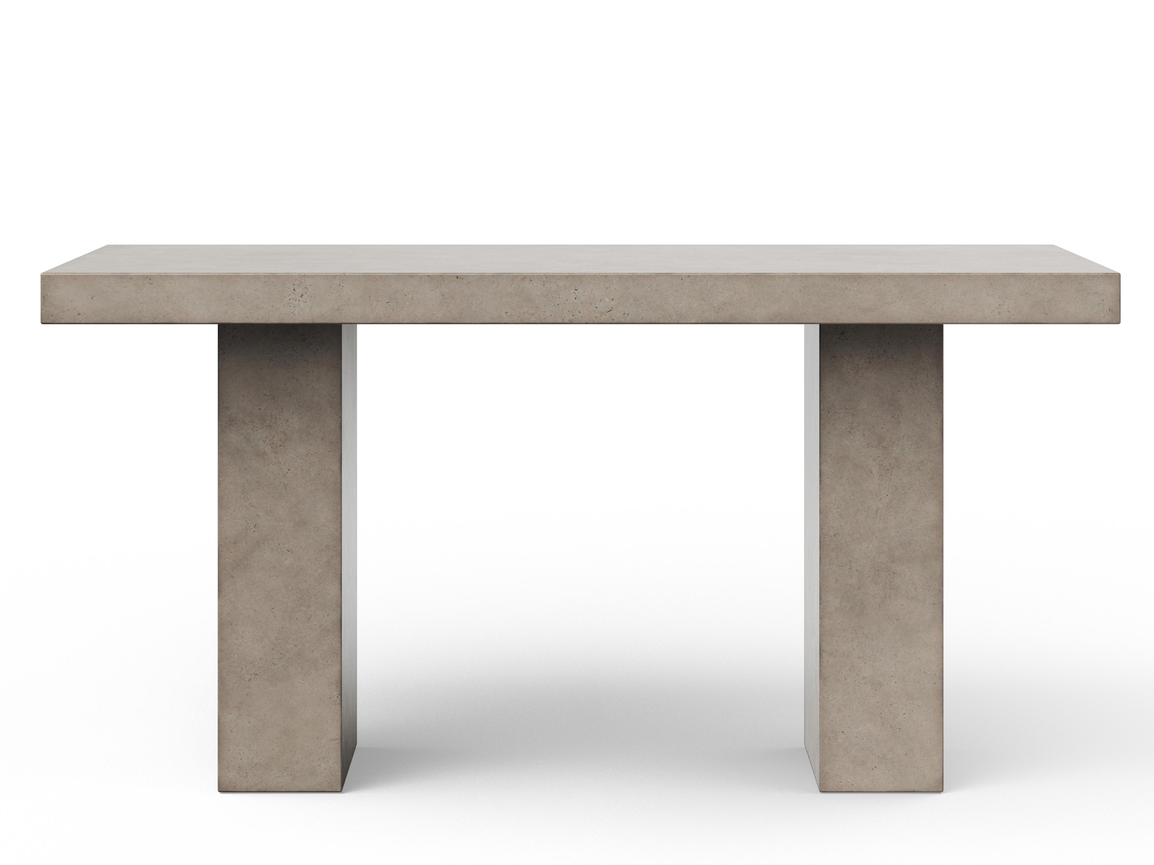 Urbia Mixx Elcor Concrete Bar Height Dining Table x 82.75" Dark Grey