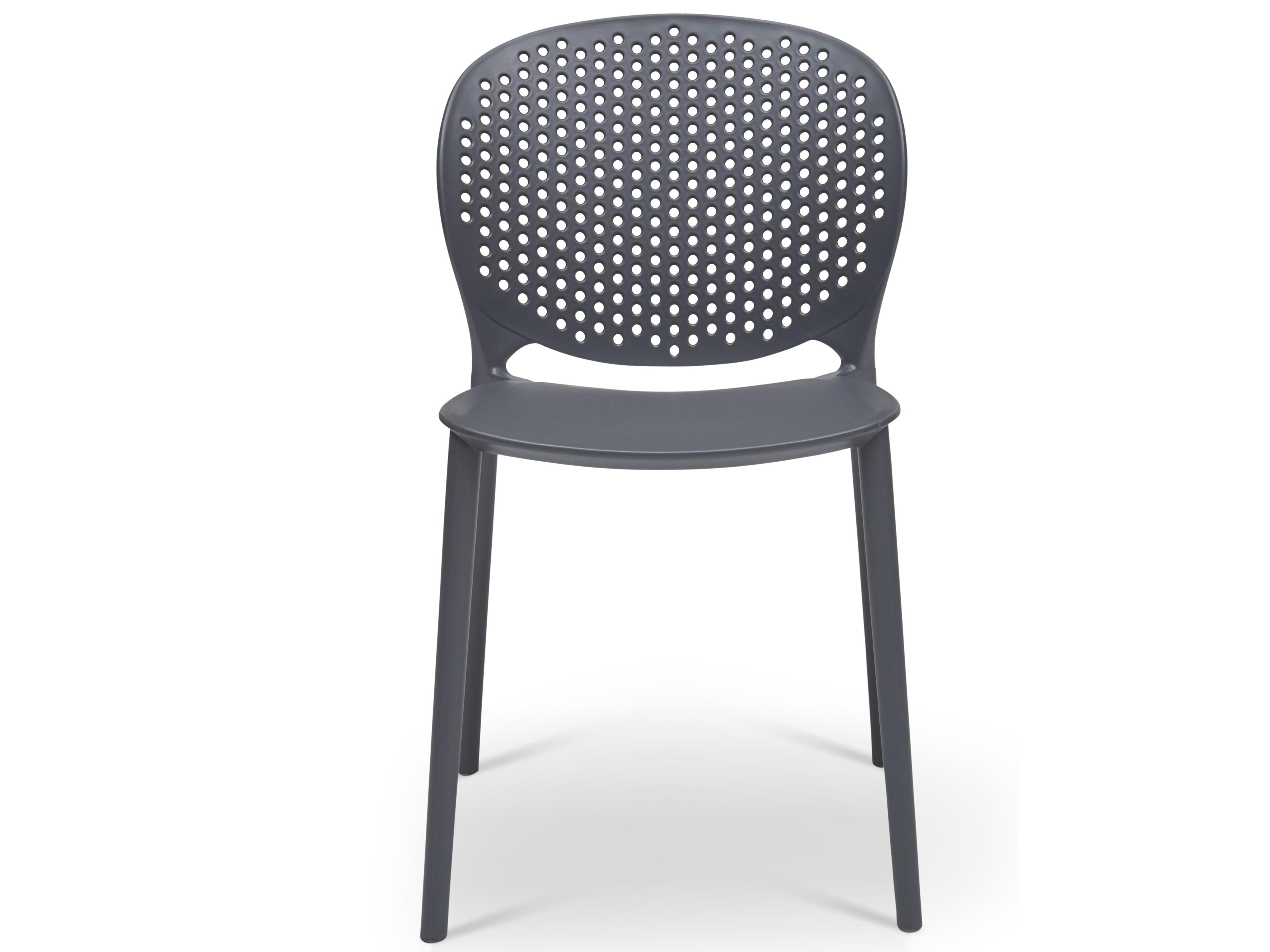 Urbia Outdoor Metro Black Grey Polypropylene Dining Chair