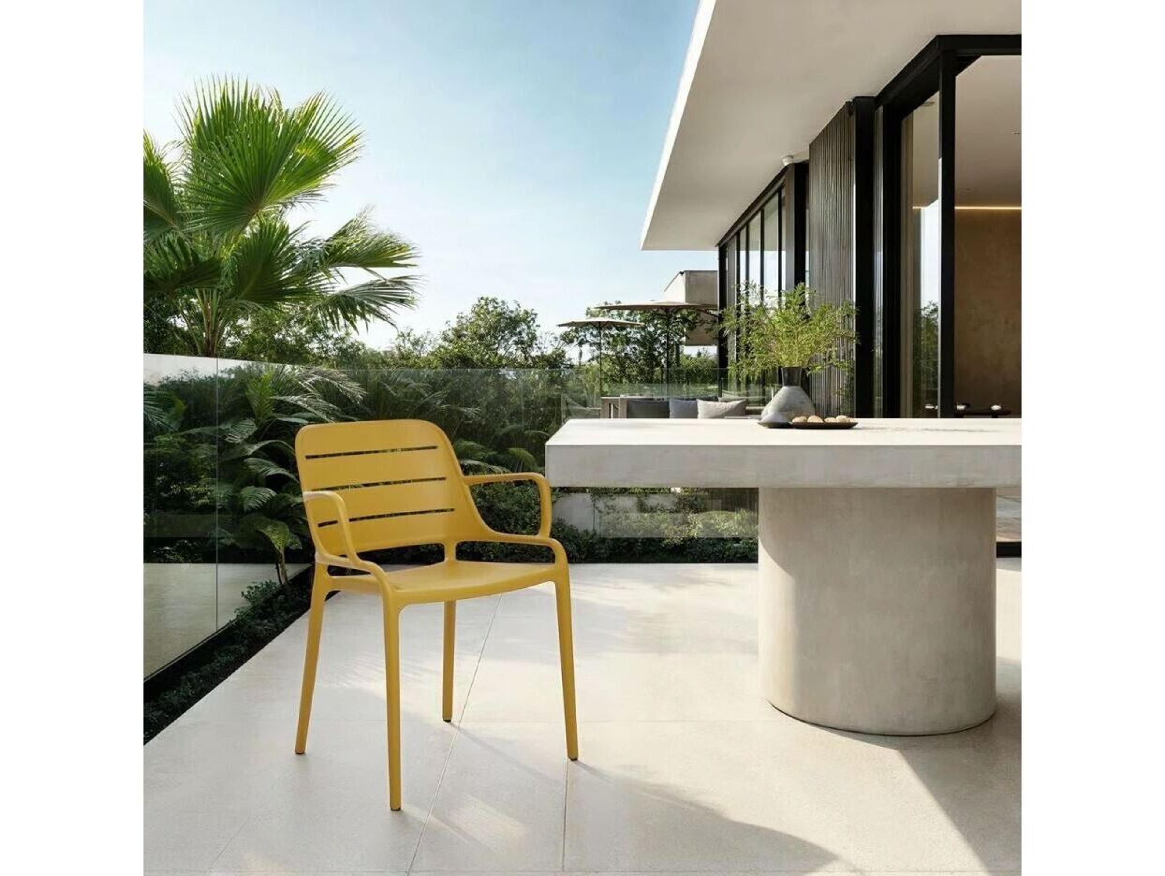 Urbia Outdoor Jasper Ginger Polypropylene Dining Chair Set of 4
