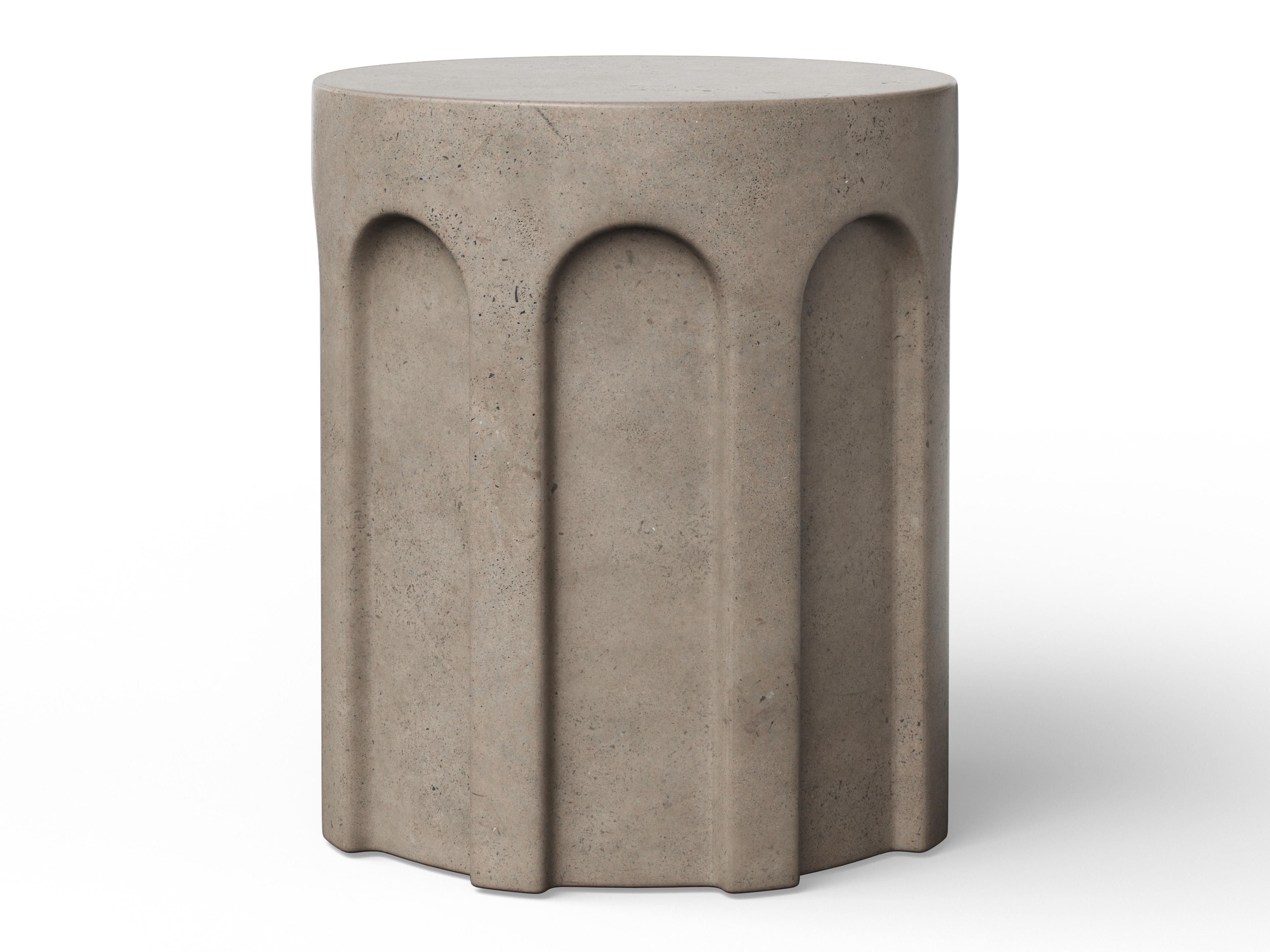 Urbia Outdoor Mixx Dark Grey Concrete Bar Stool