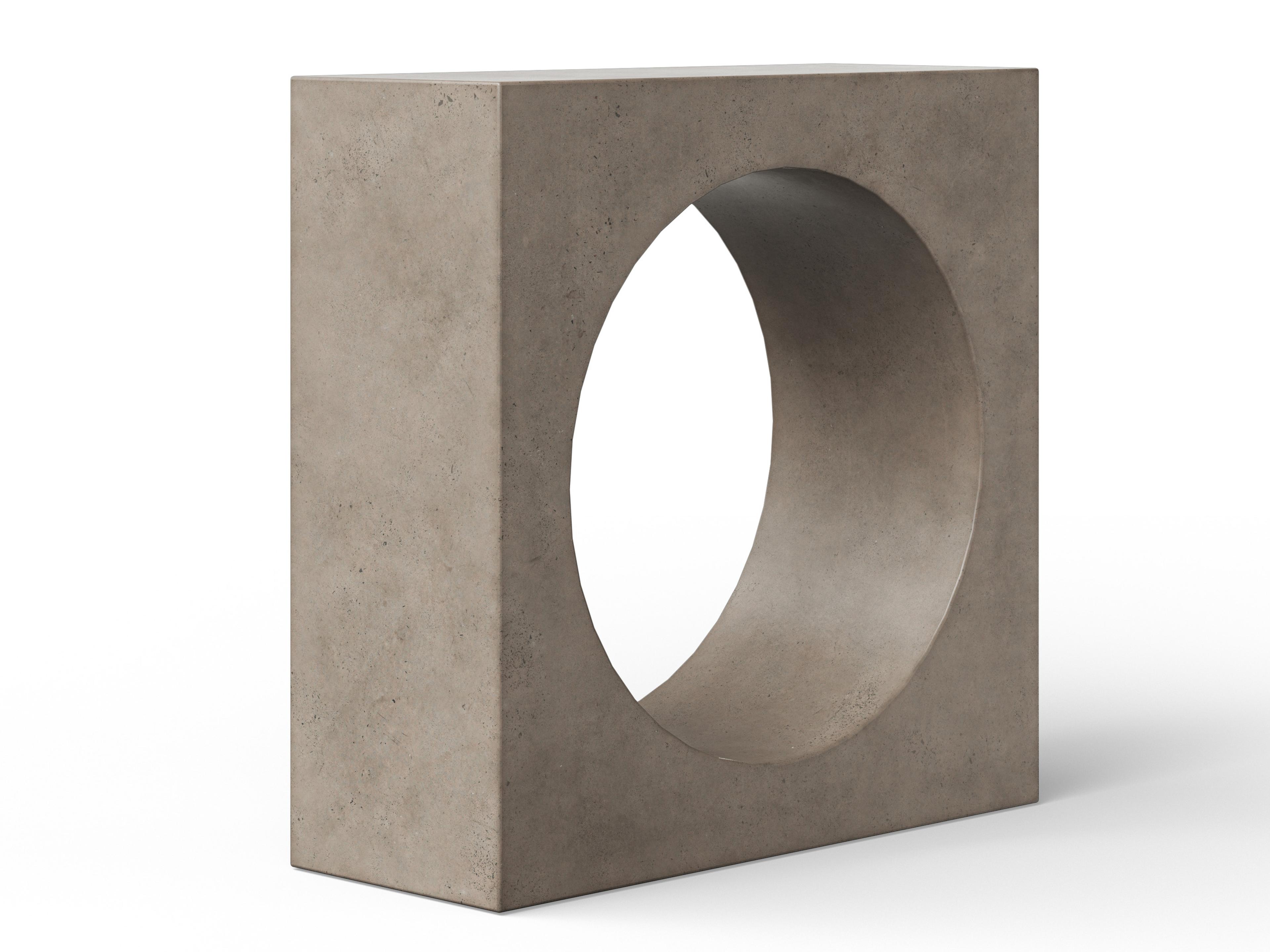 Urbia Outdoor Mixx Dark Grey Concrete Rectangular Console Table