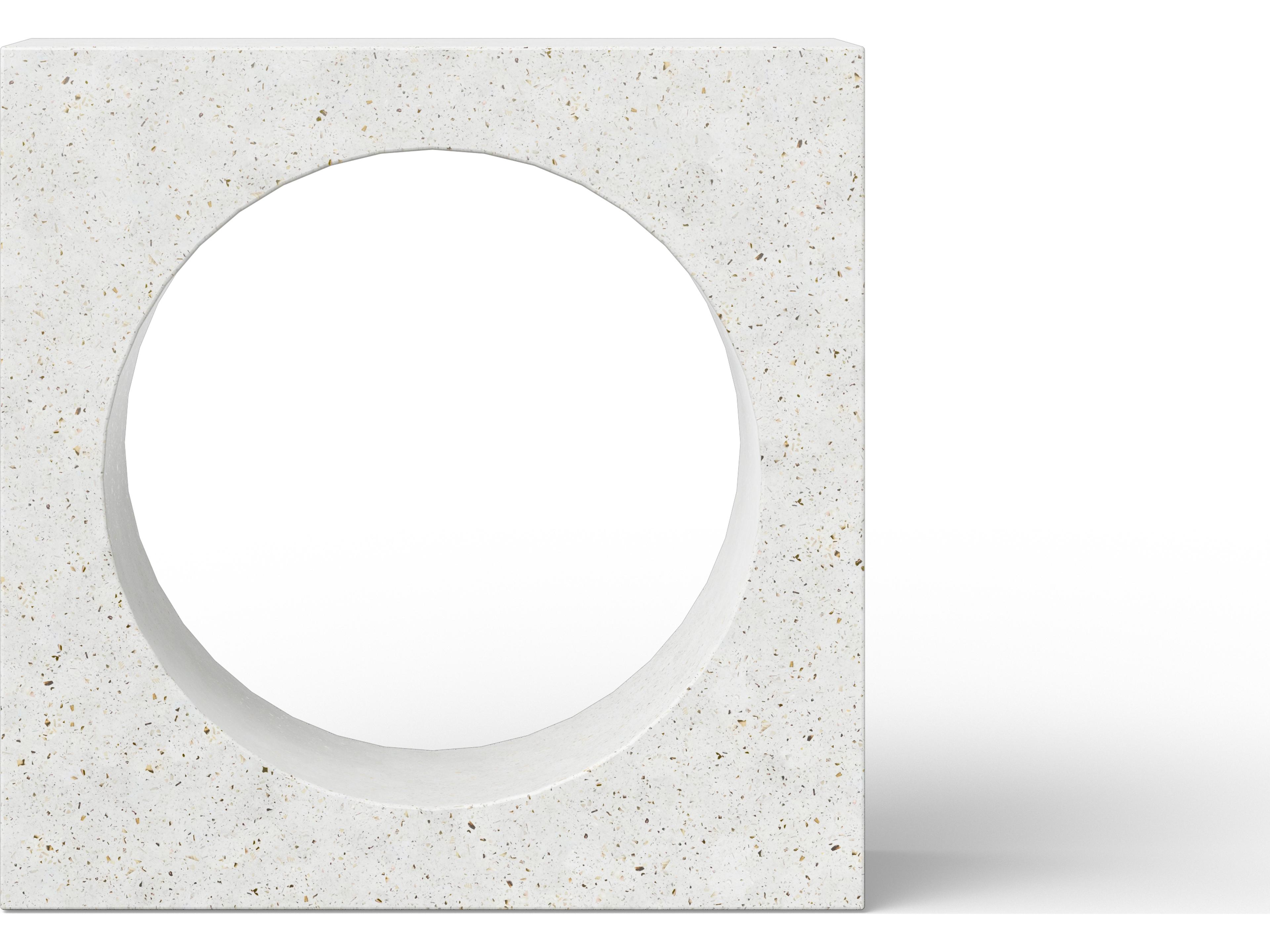 Urbia Outdoor Mixx Ivory Terrazzo Concrete Rectangular Console Table