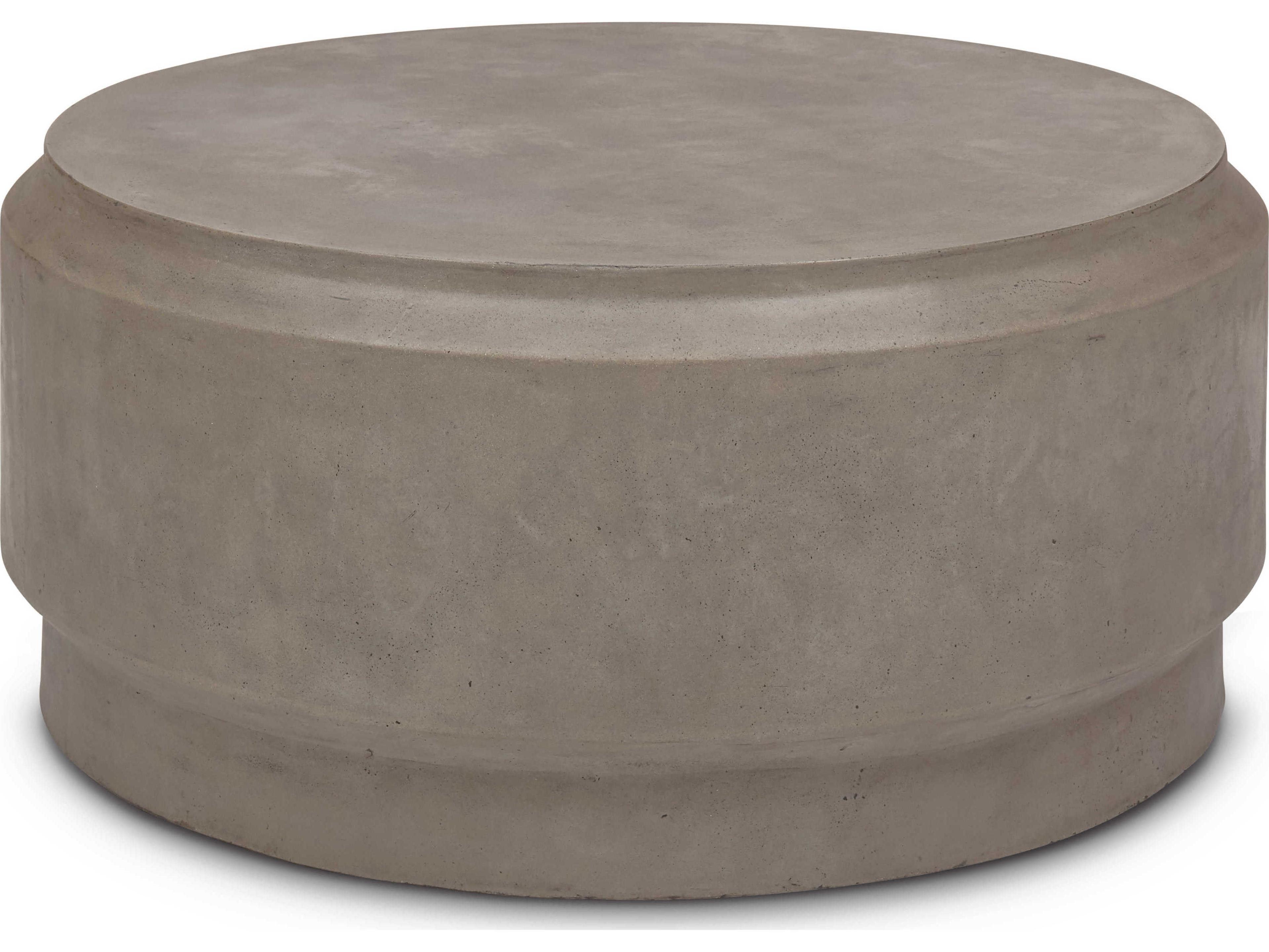 Urbia Outdoor Mixx Dark Grey Concrete Round Coffee Table