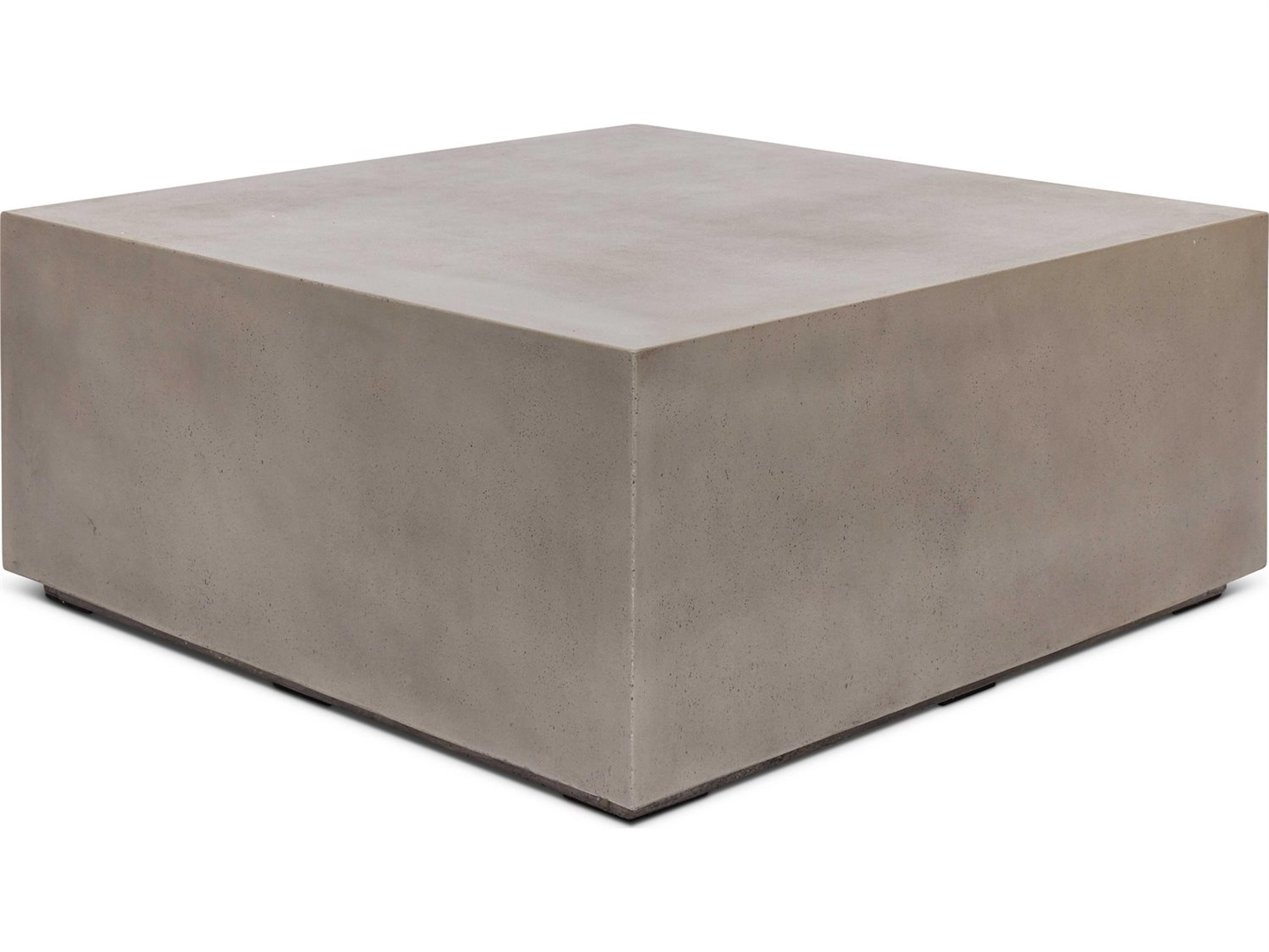 Urbia Outdoor Bloc Dark Grey Concrete Square Coffee Table