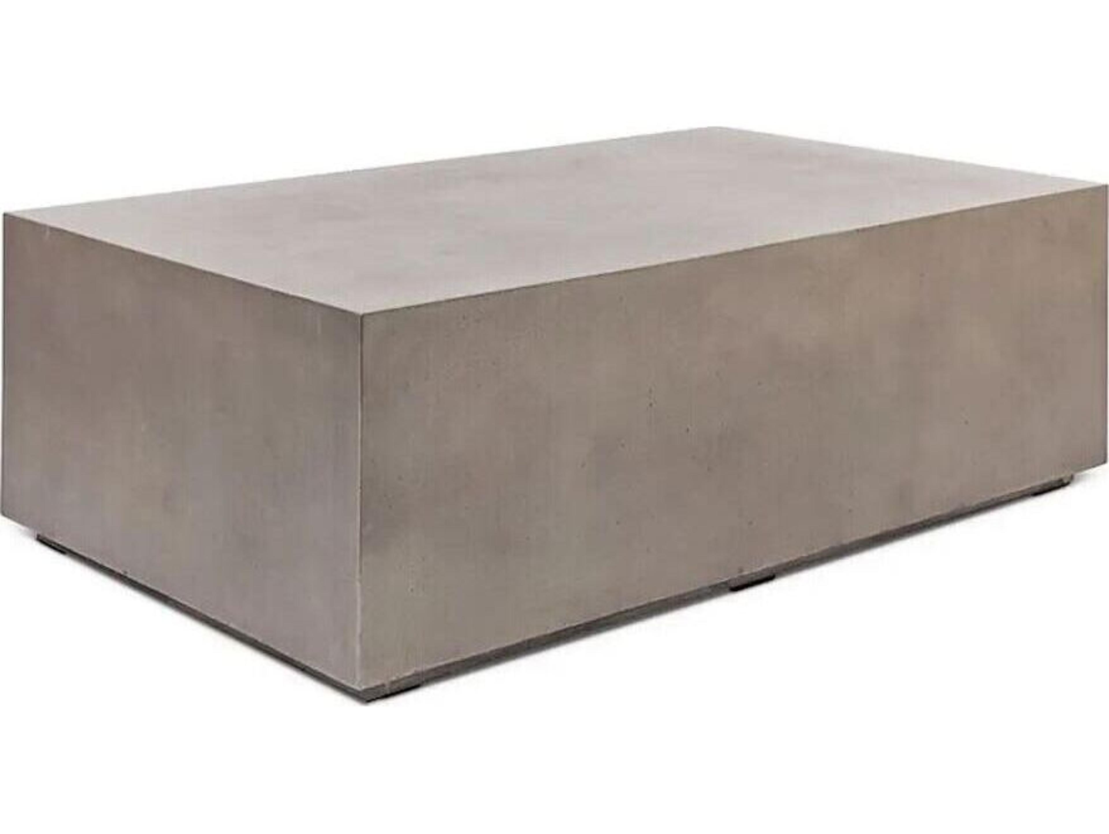 Urbia Outdoor Bloc Dark Grey Concrete Rectangular Coffee Table