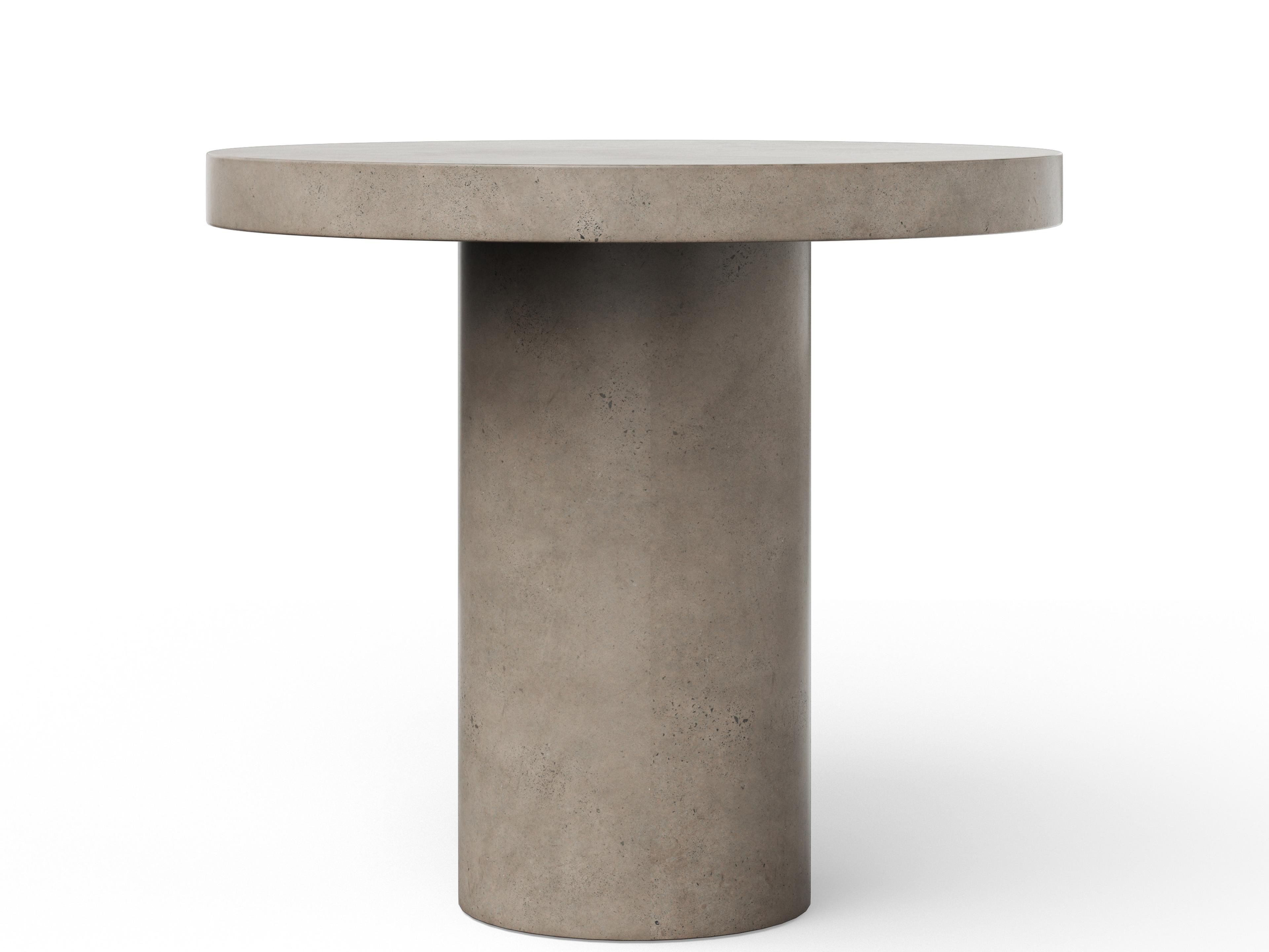 Urbia Outdoor Mixx Dark Grey Concrete Round Bar Table