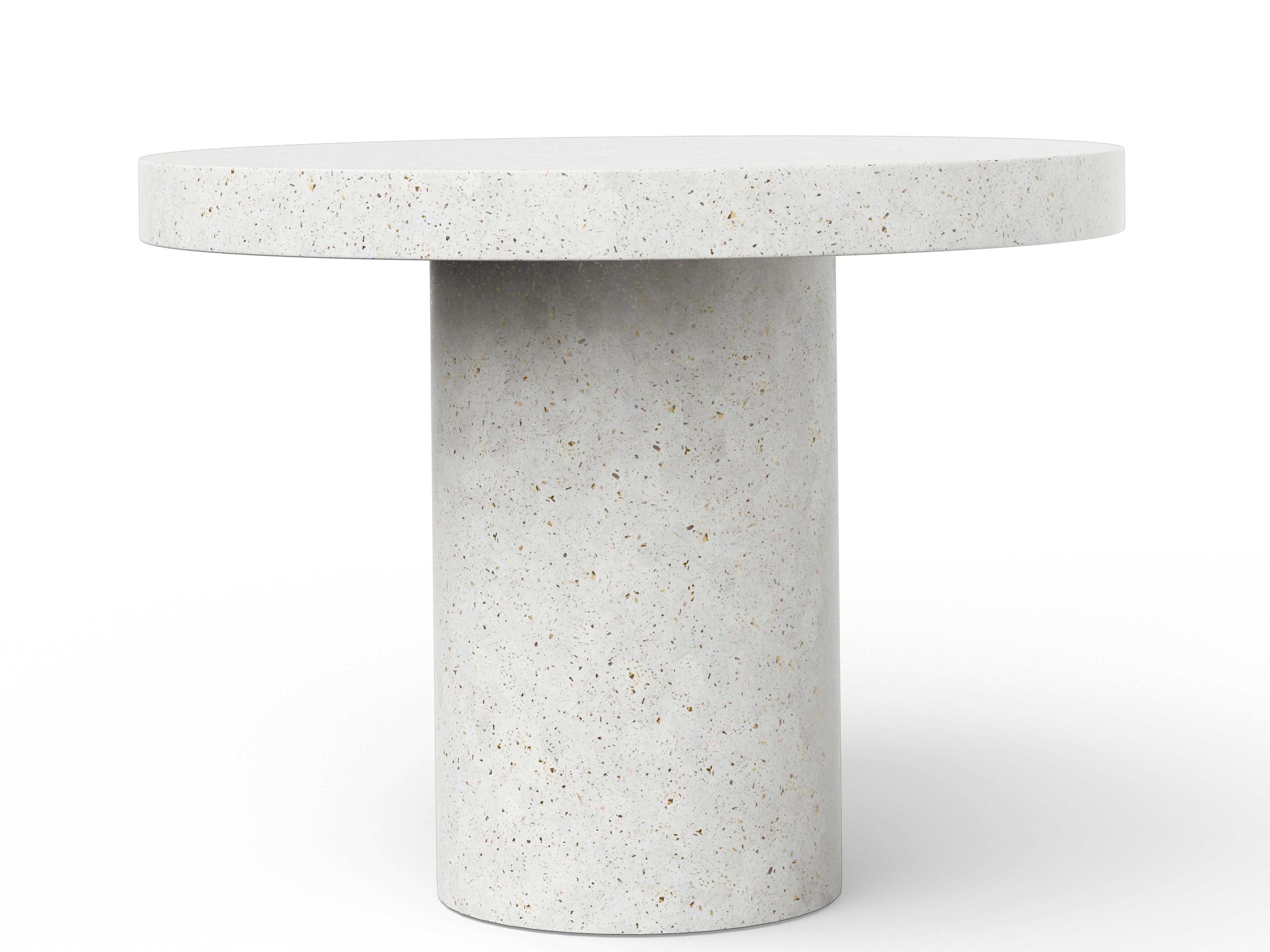 Urbia Outdoor Mixx Ivory Terrazzo Concrete Round Counter Table