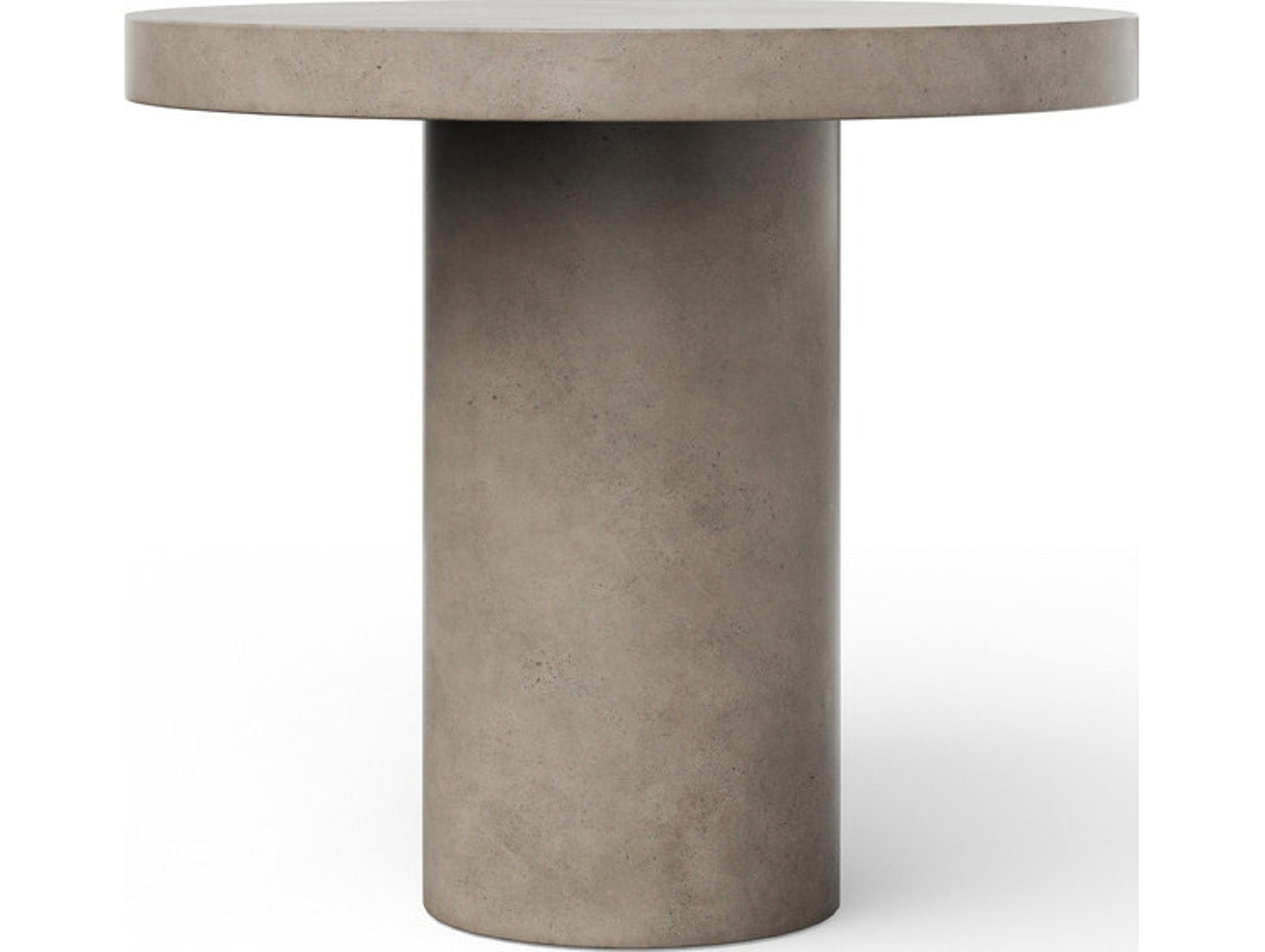 Urbia Outdoor Mixx Circa Dark Grey Concrete Round Bar Table