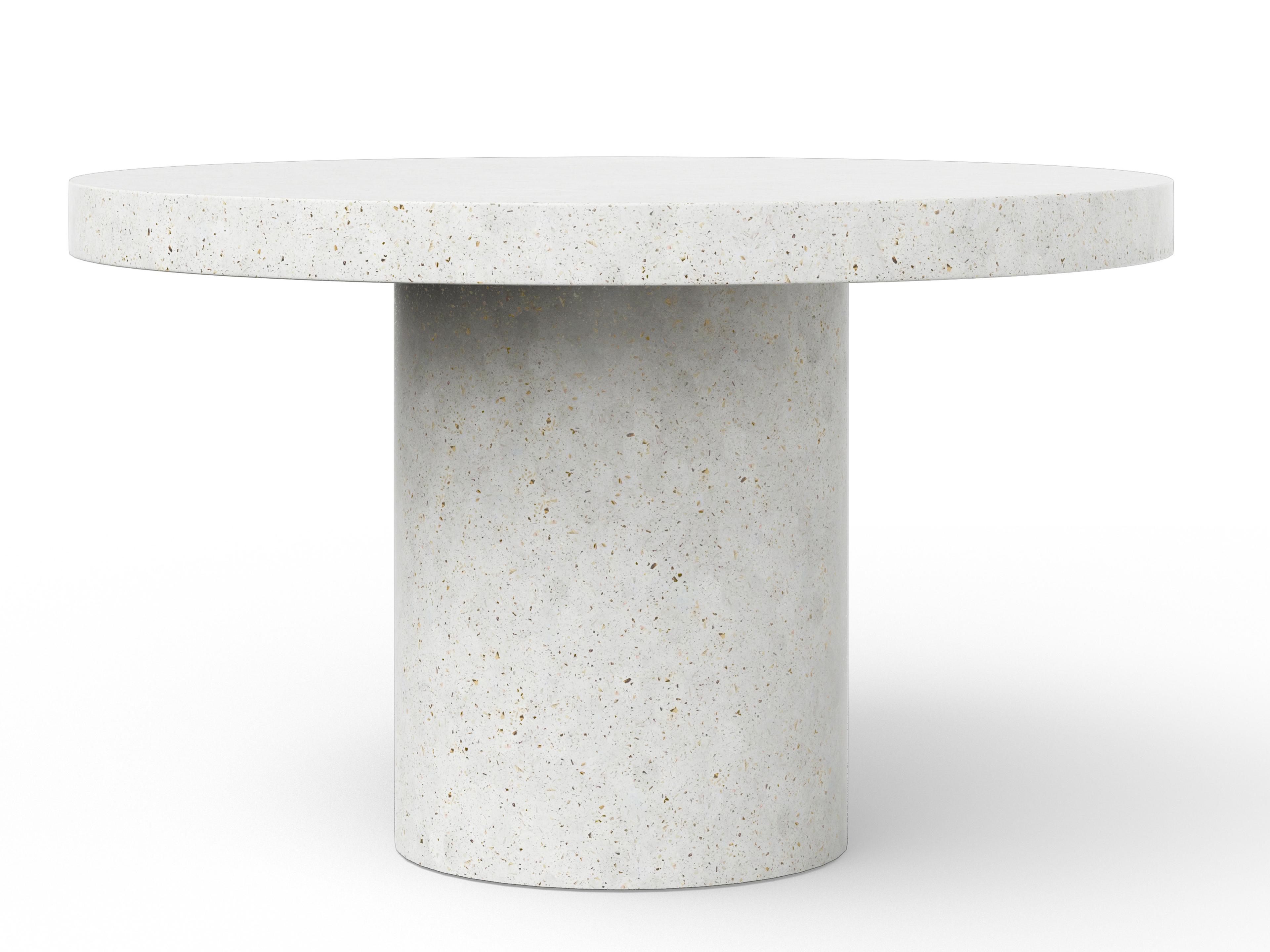 Urbia Outdoor Mixx Ivory Terrazzo Concrete Round Counter Table