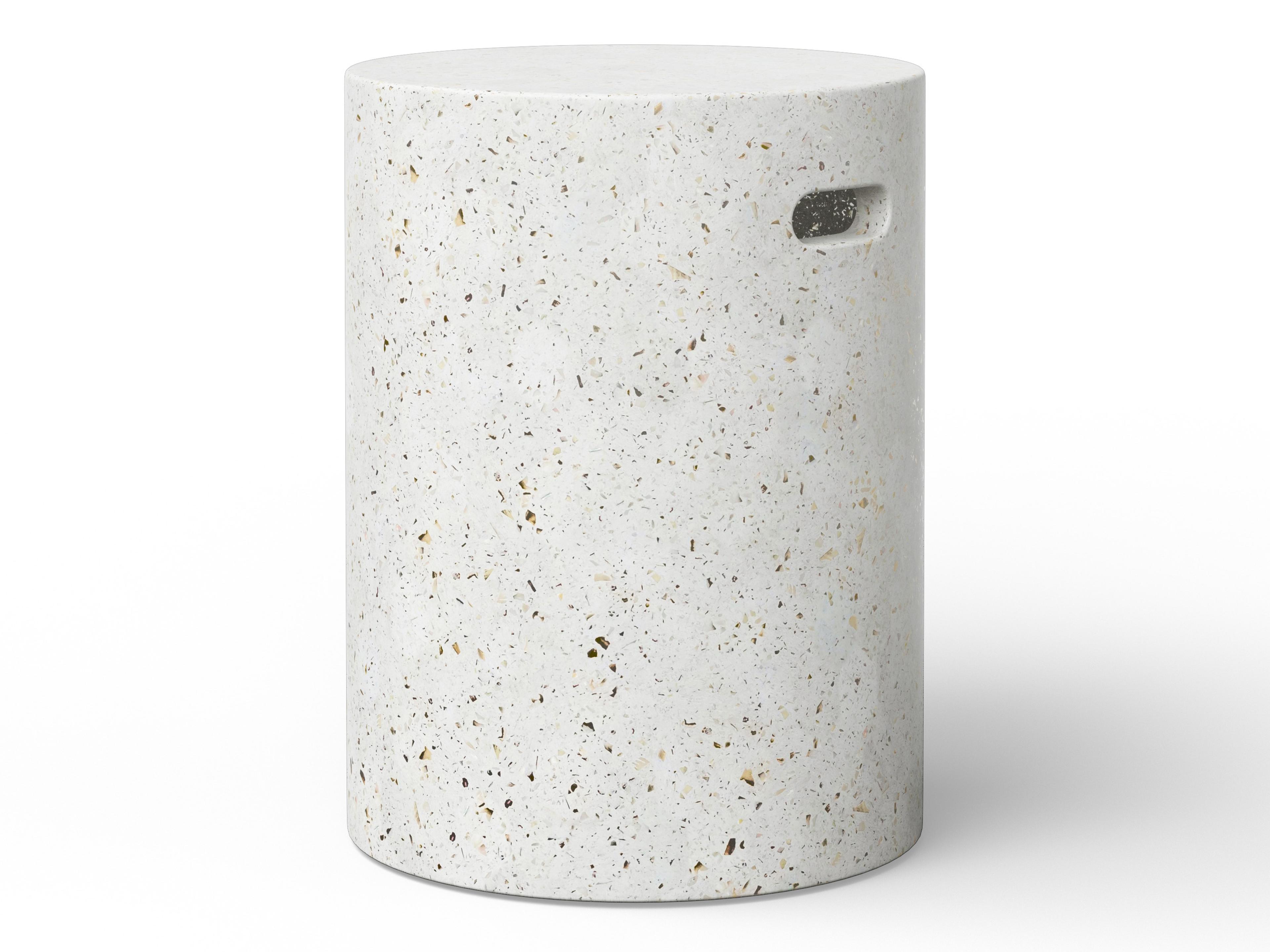 Urbia Outdoor Mixx Ivory Terrazzo Concrete Bar Stool