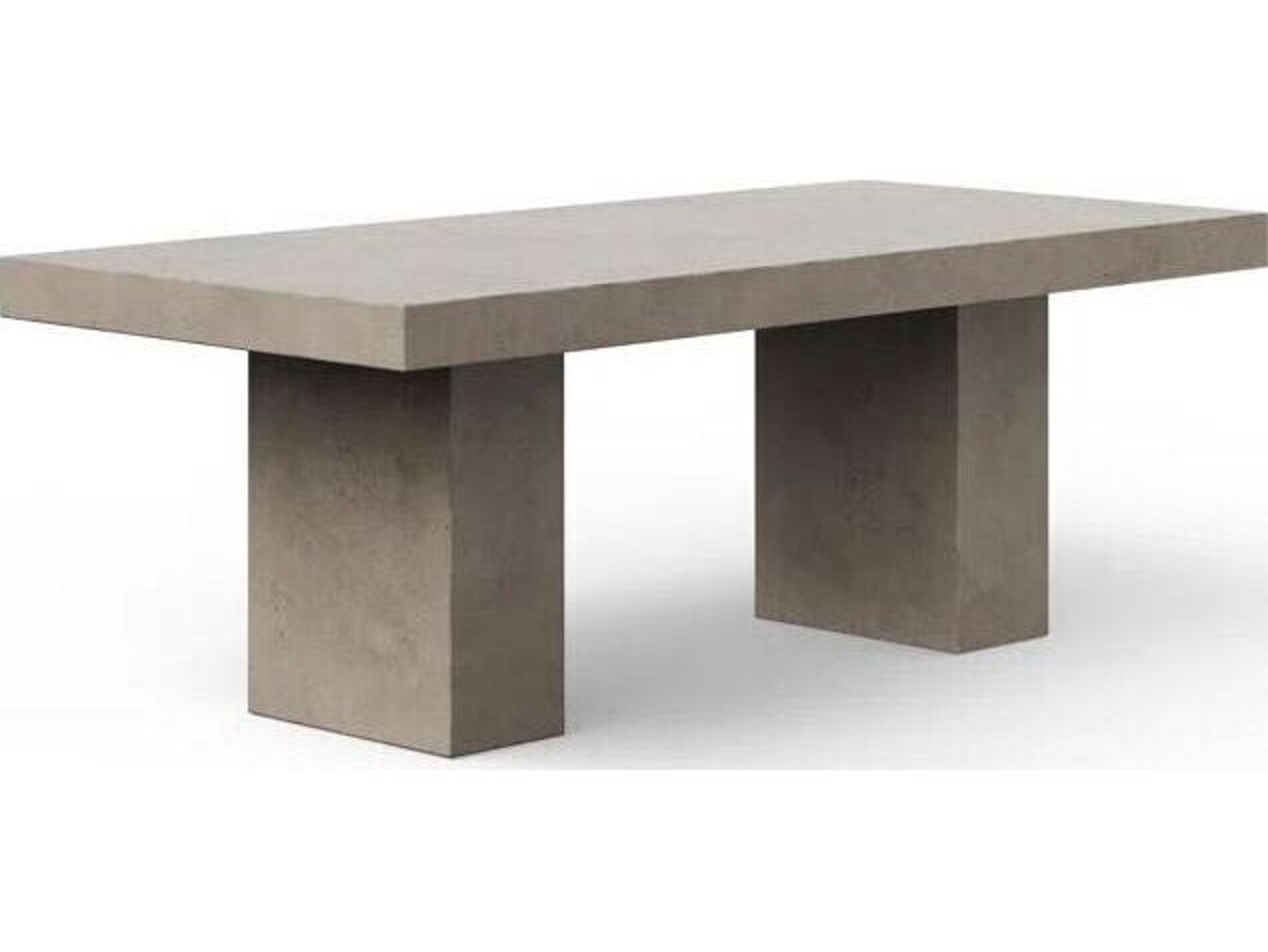 Urbia Outdoor Mixx Dark Grey Concrete Rectangular Dining Table