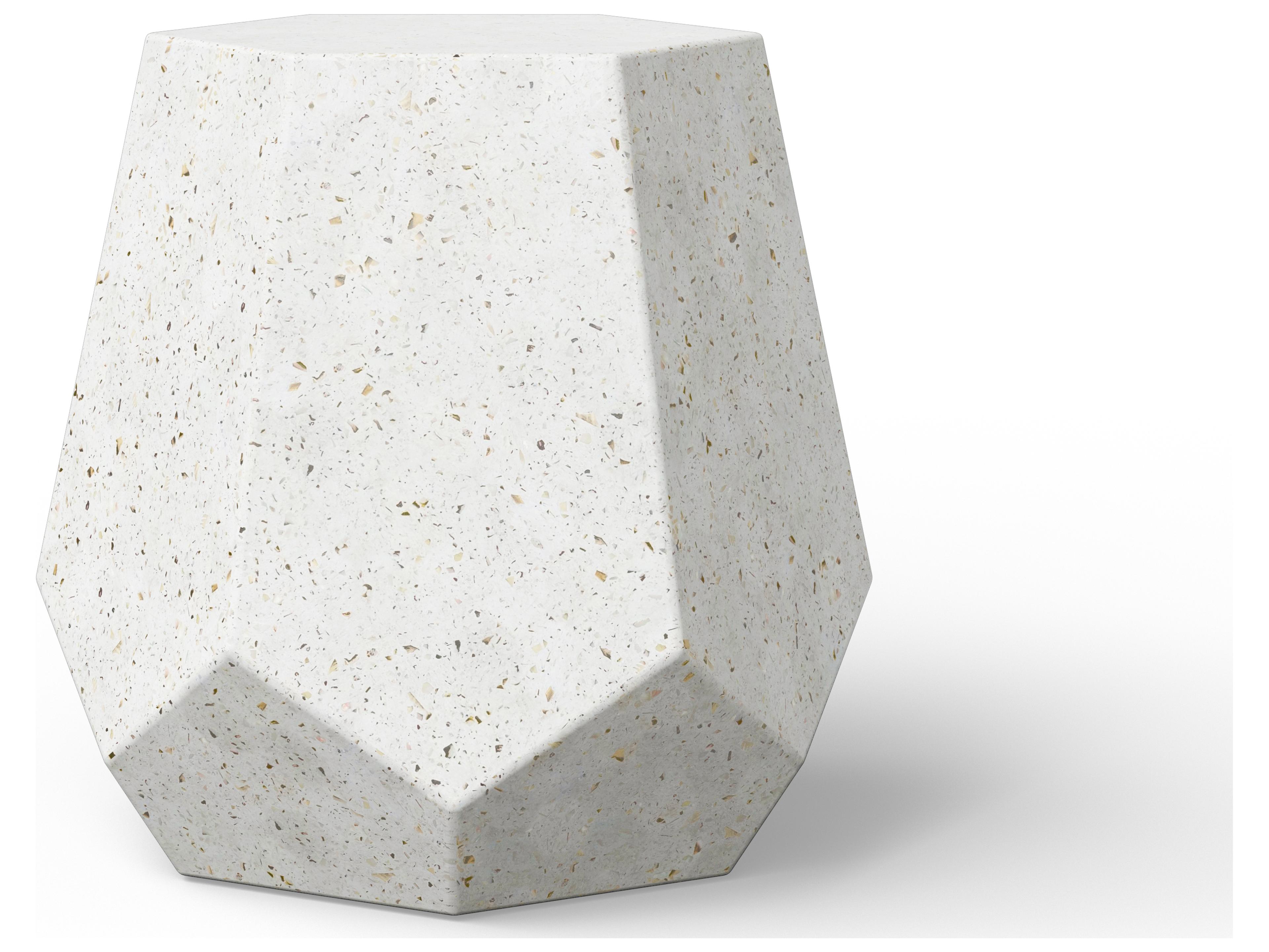 Mixx Ivory Terrazzo Concrete Bar Stool