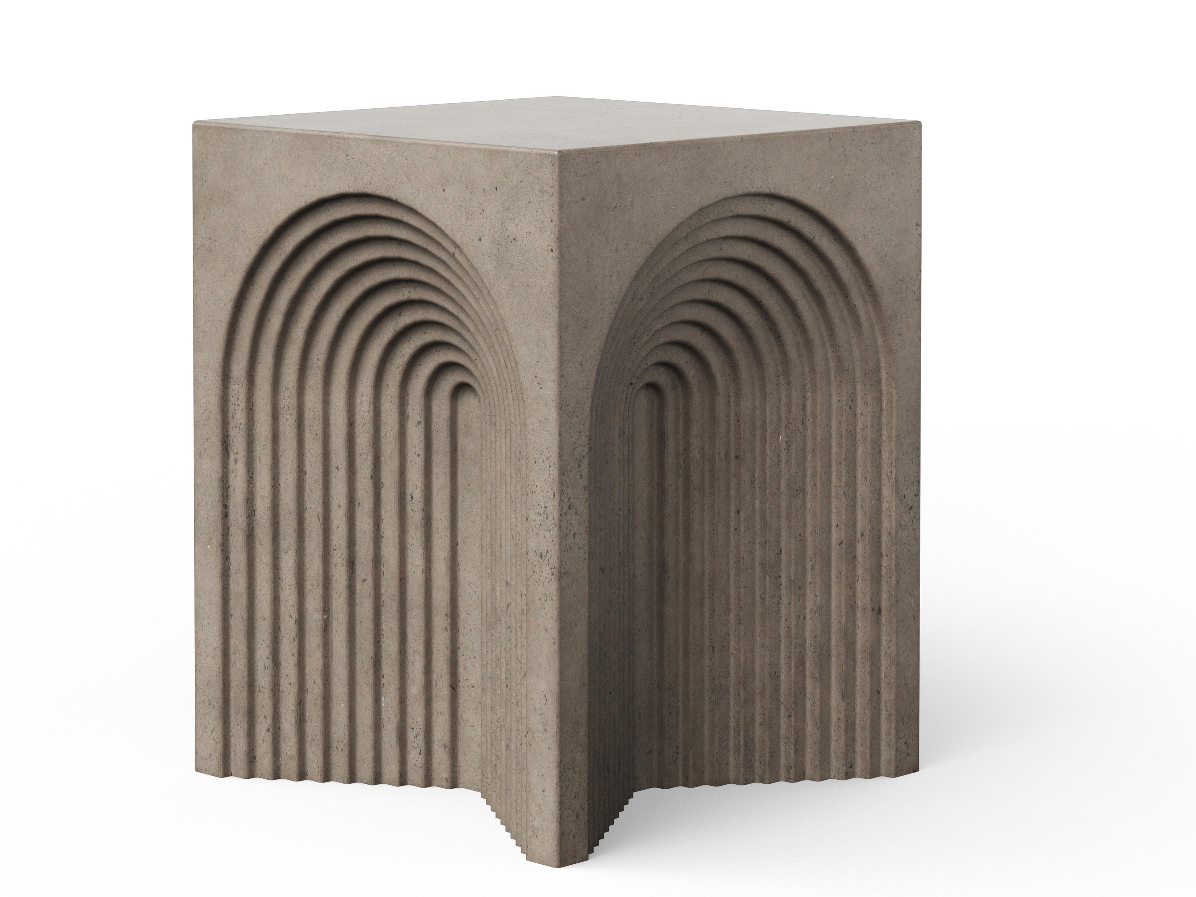 Urbia Outdoor Mixx Dark Grey Concrete Bar Stool