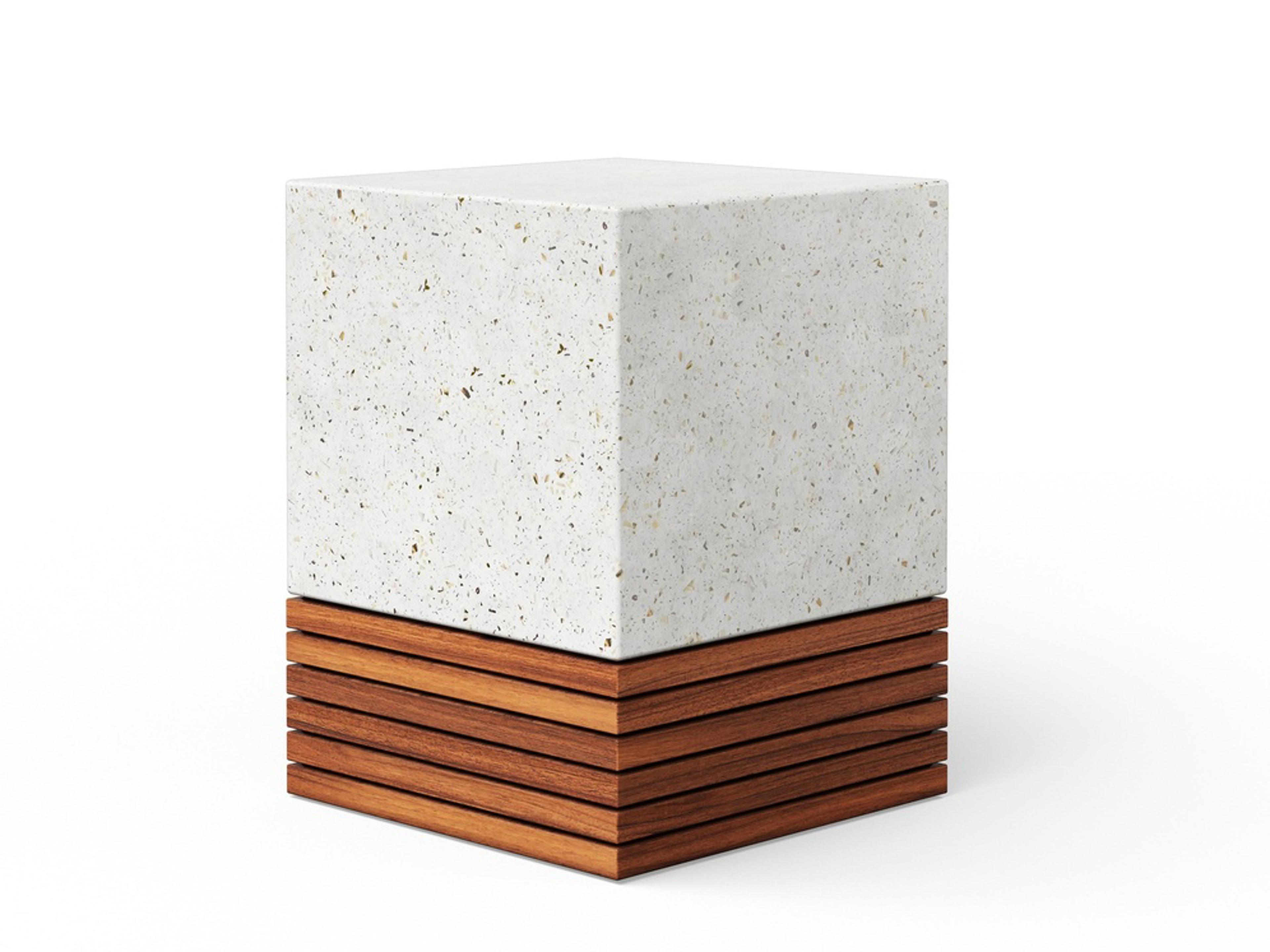 Urbia Outdoor Mixx Ivory Terrazzo Natural Concrete Bar Stool