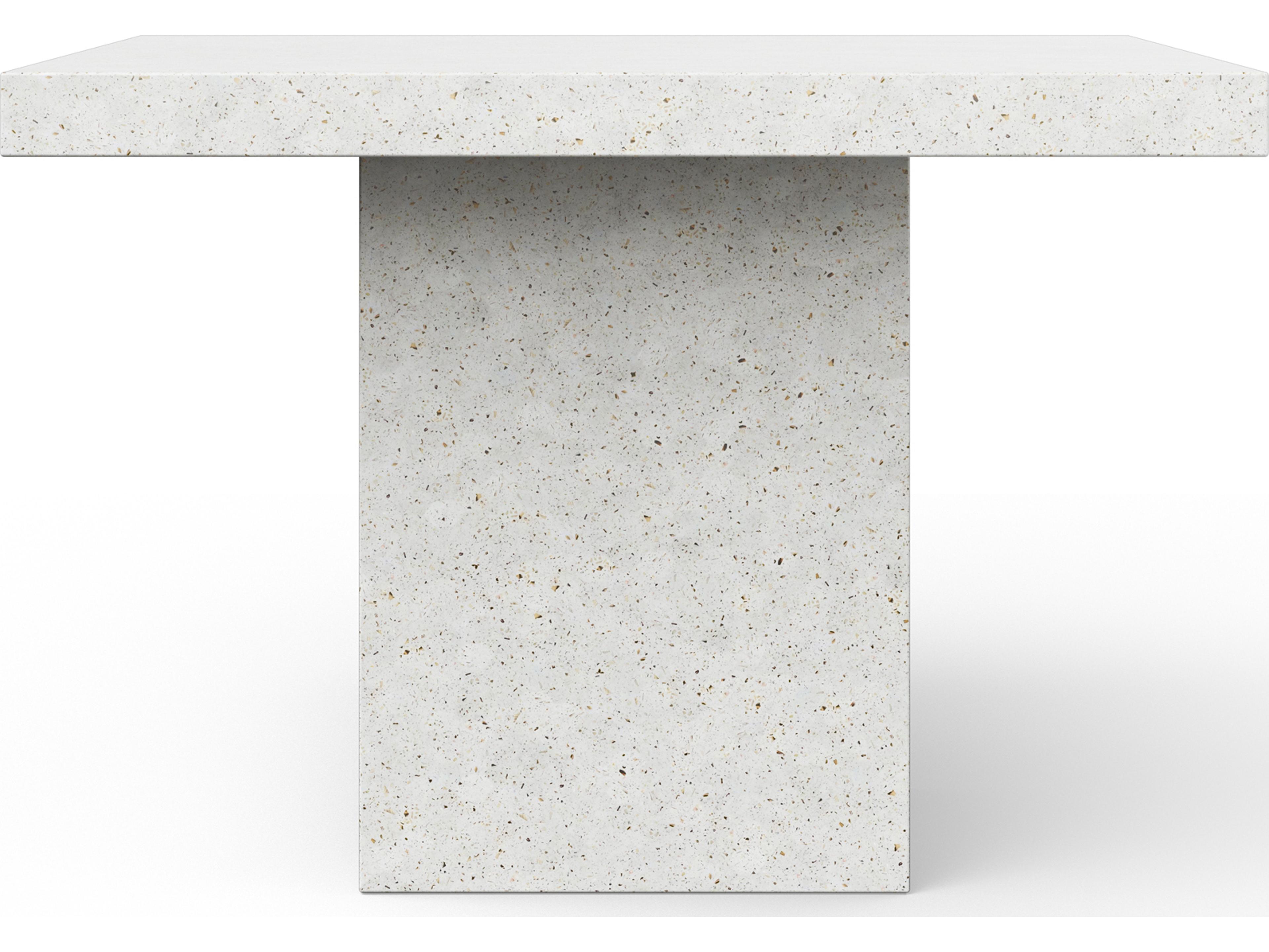 Urbia Outdoor Mixx Ivory Terrazzo Concrete Square Bar Table