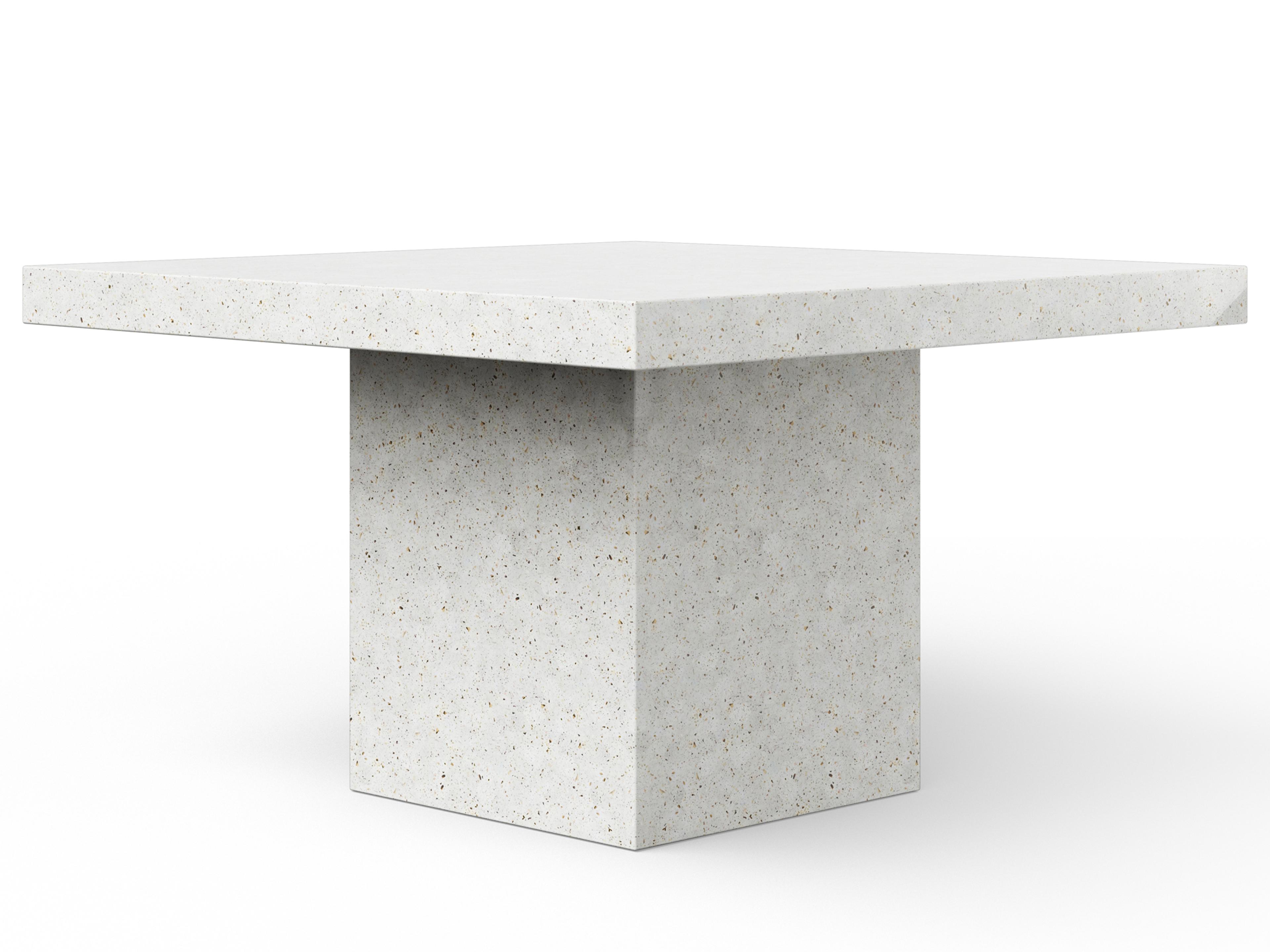 Urbia Outdoor Mixx Ivory Terrazzo Concrete Square Counter Table