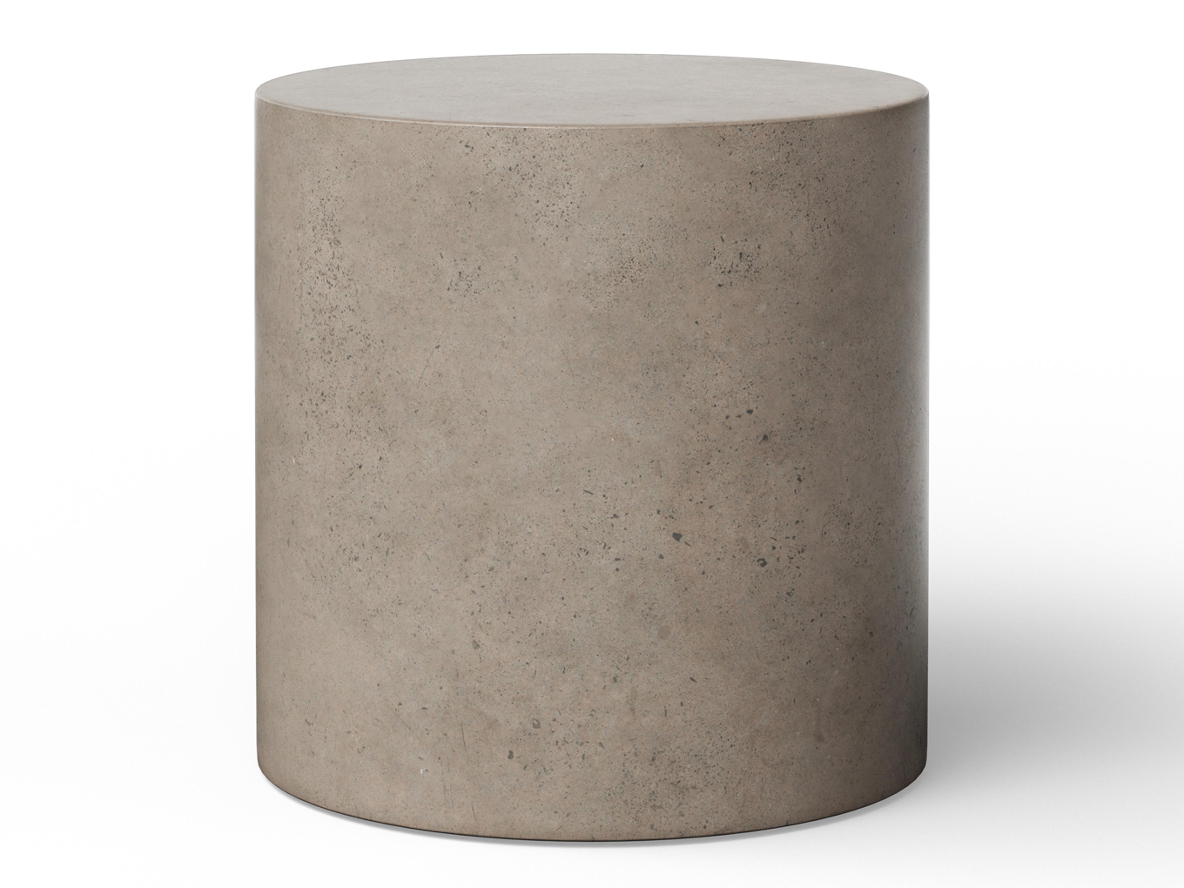 Urbia Outdoor Mixx Dark Grey Concrete Round End Table
