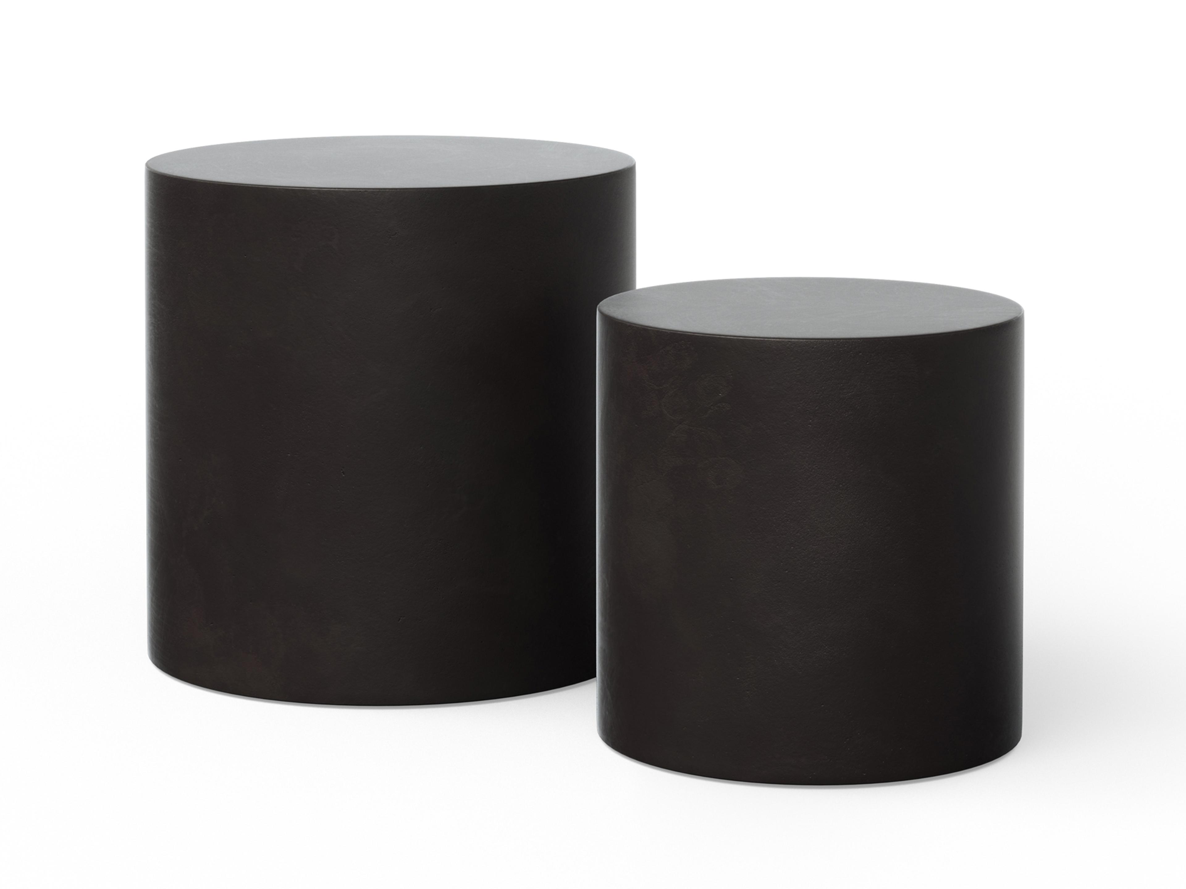 Urbia Outdoor Mixx Lava Concrete Round End Table
