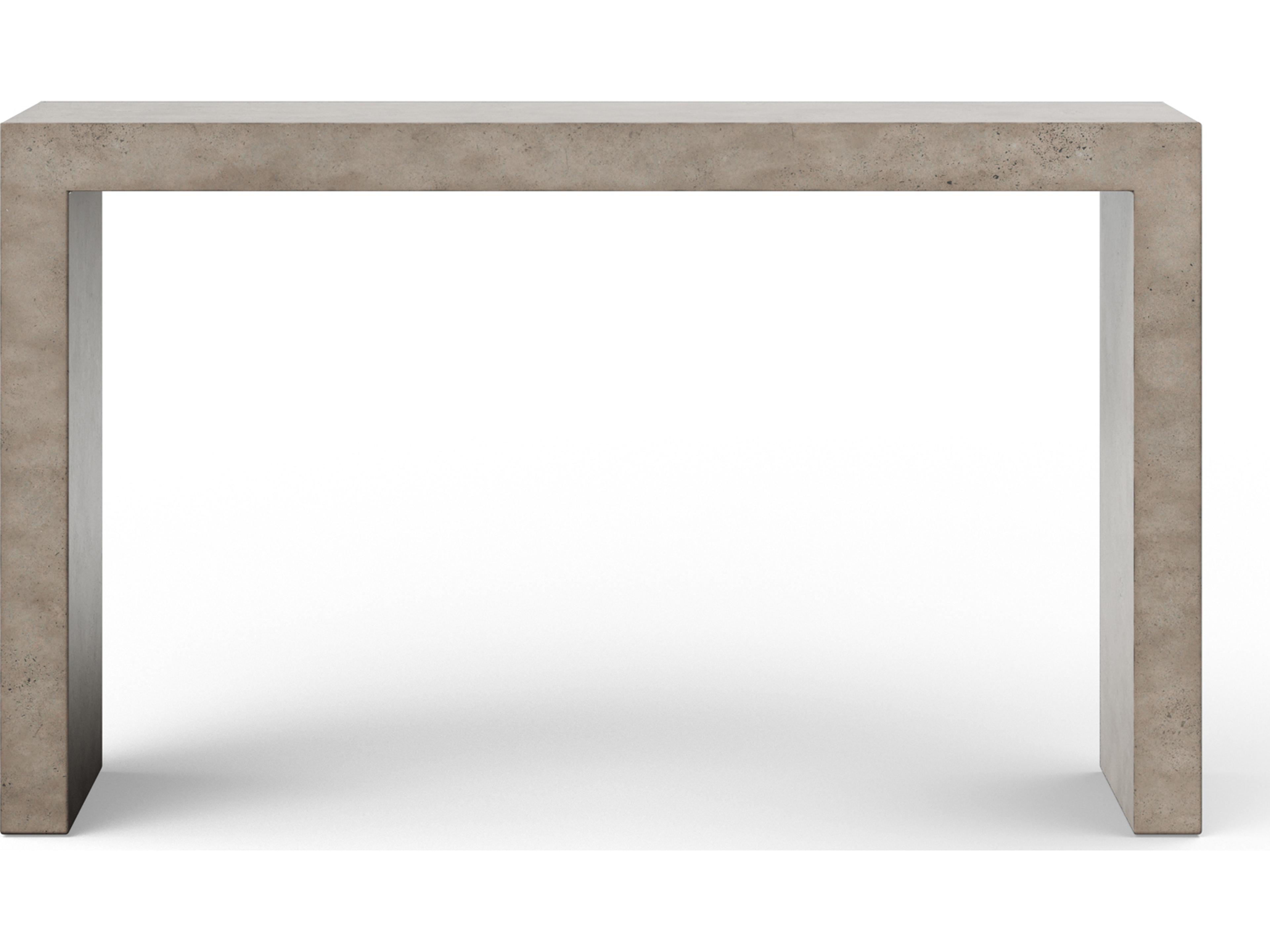 Urbia Outdoor Mixx Dark Grey Concrete Rectangular Console Table