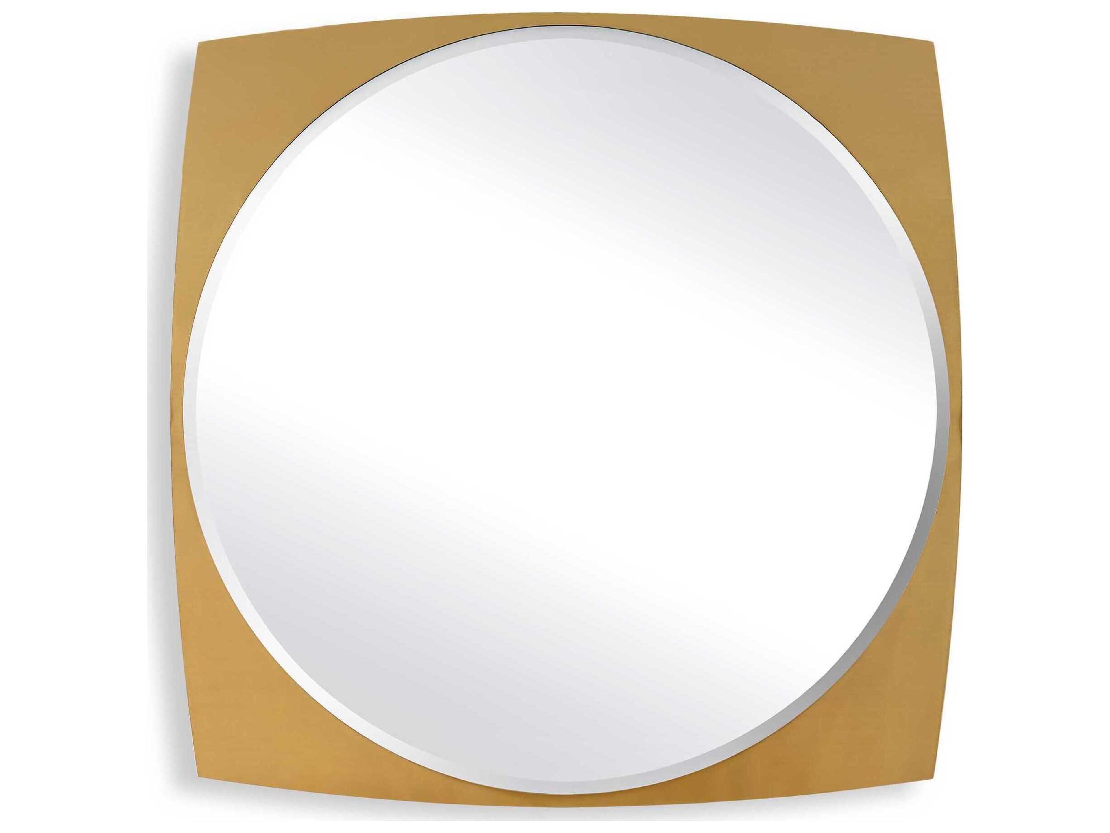 Uttermost Neilia Antique Brass Round Wall Mirror