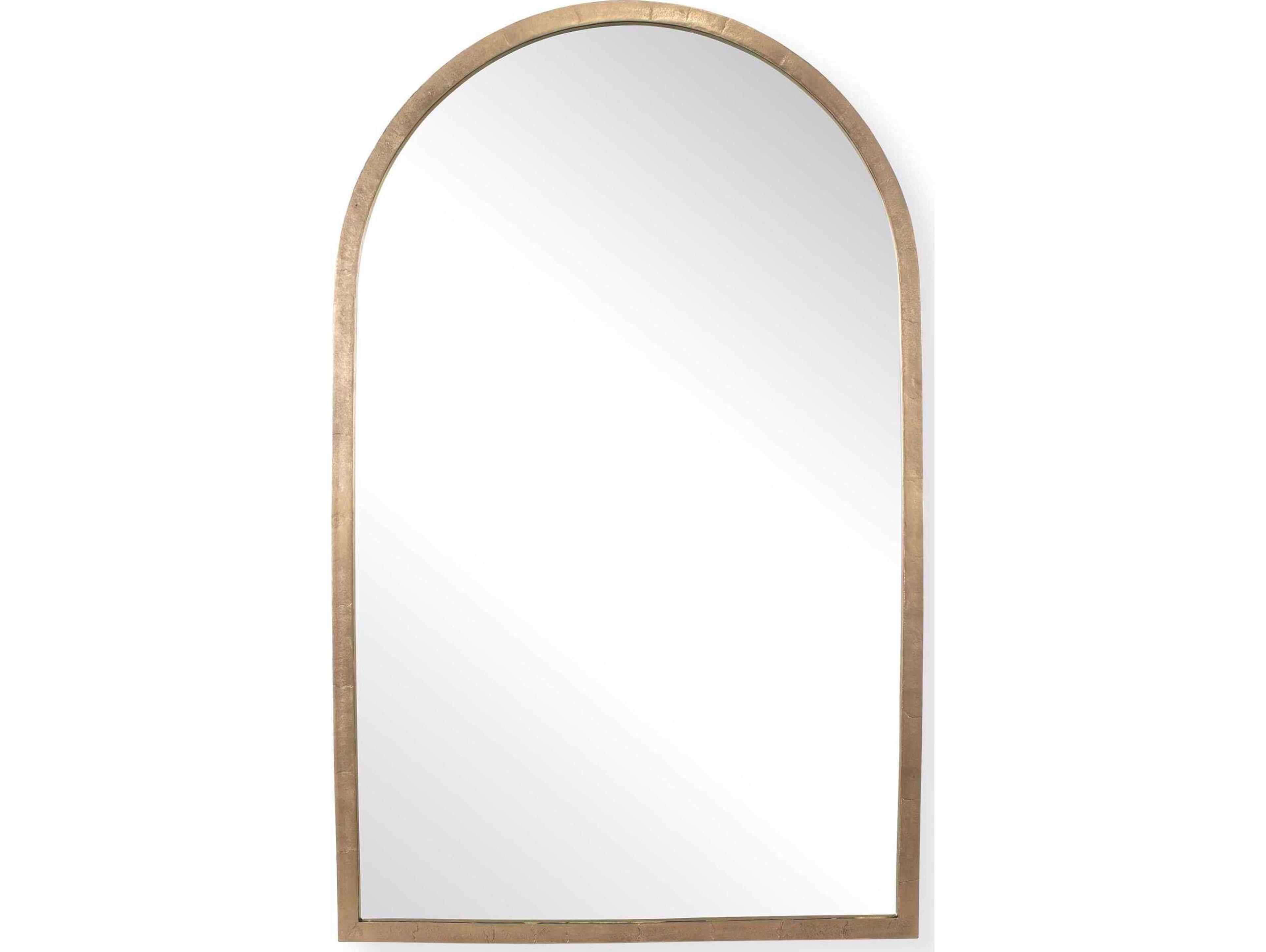 Uttermost Vestry Antique Brass Arch Wall Mirror