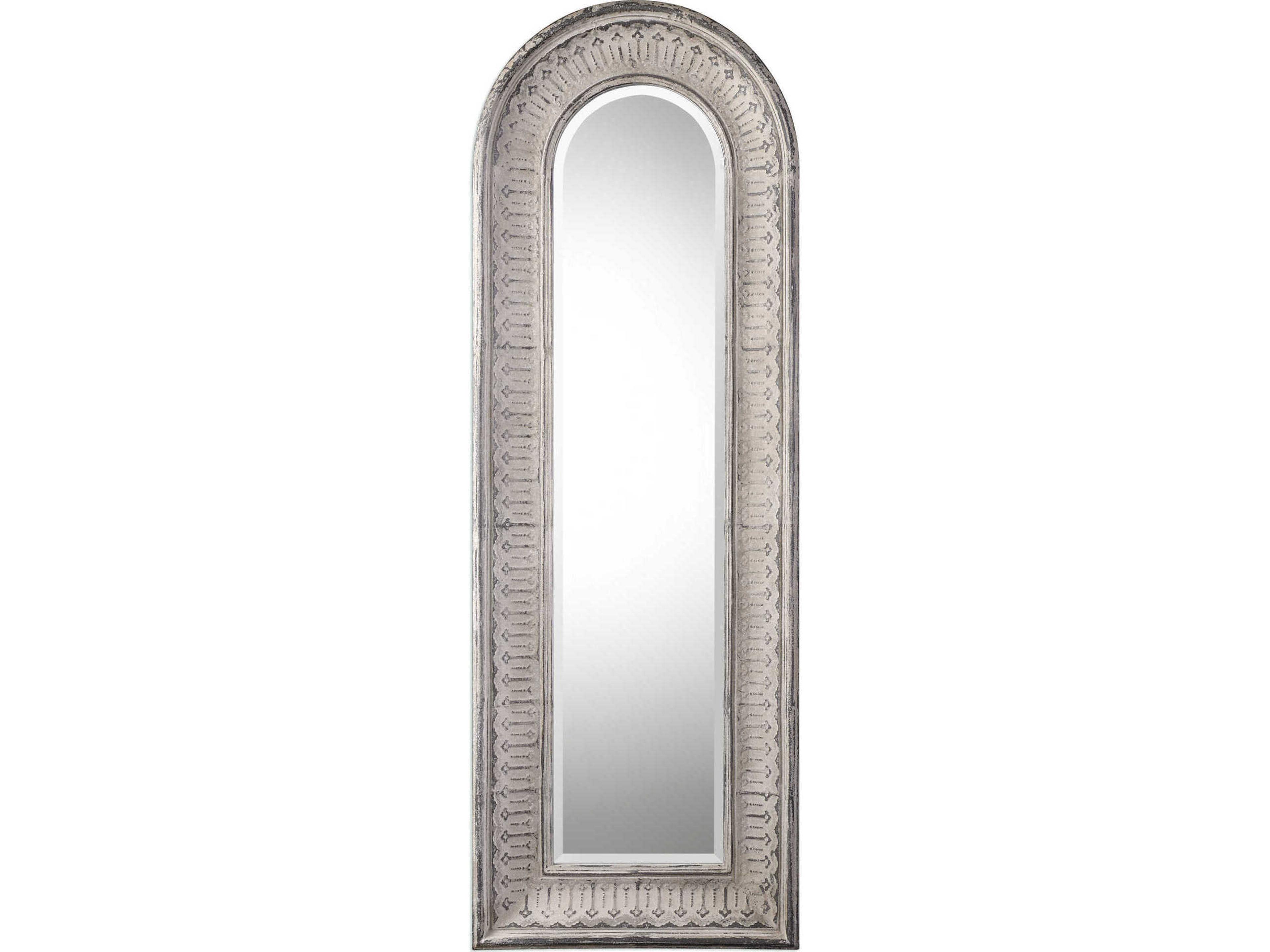 Uttermost Grace Feyock Argenton Aged Gray Arch Mirror