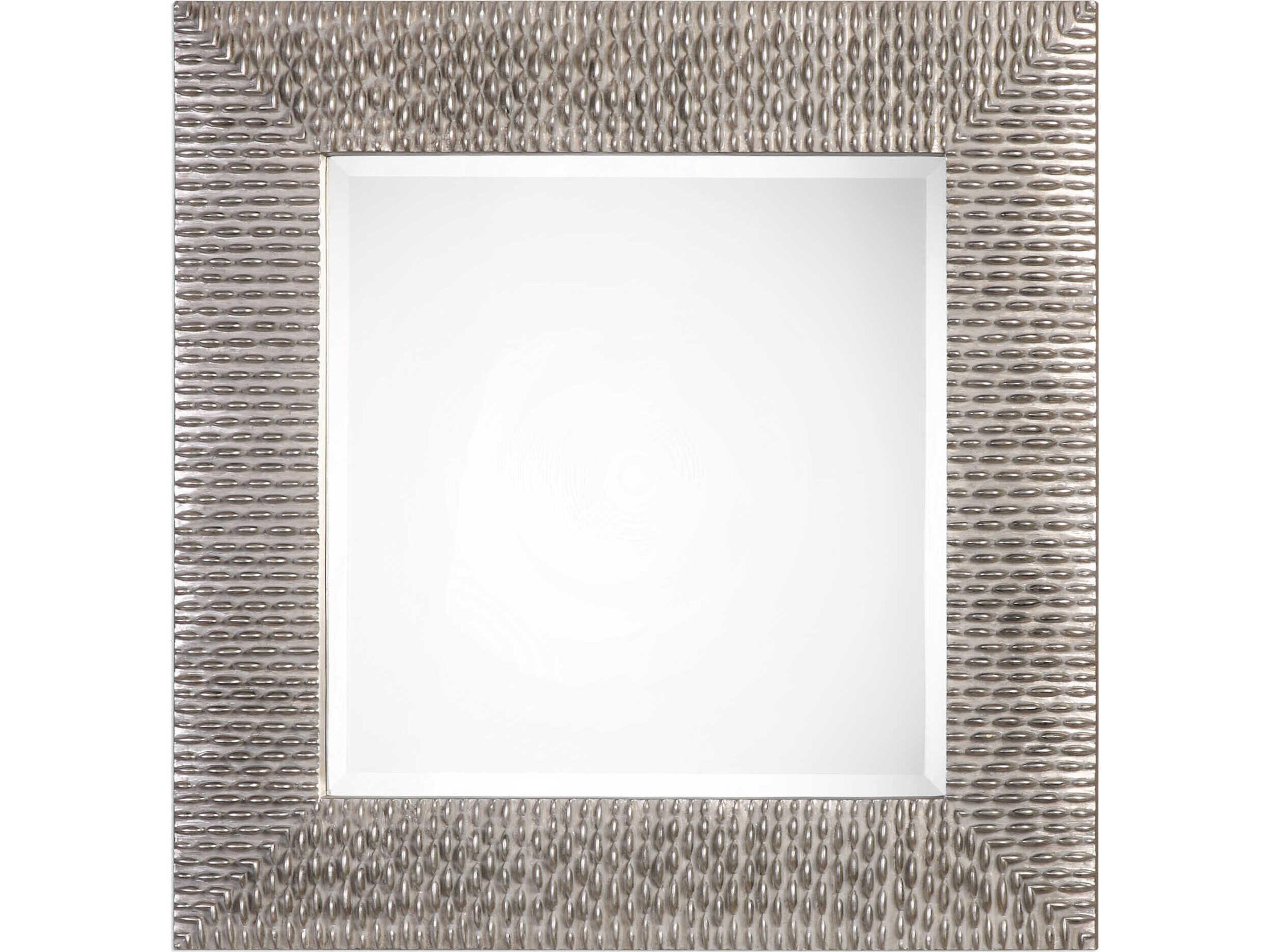 Uttermost Matthew Williams Cressida Distressed Silver Square Mirror