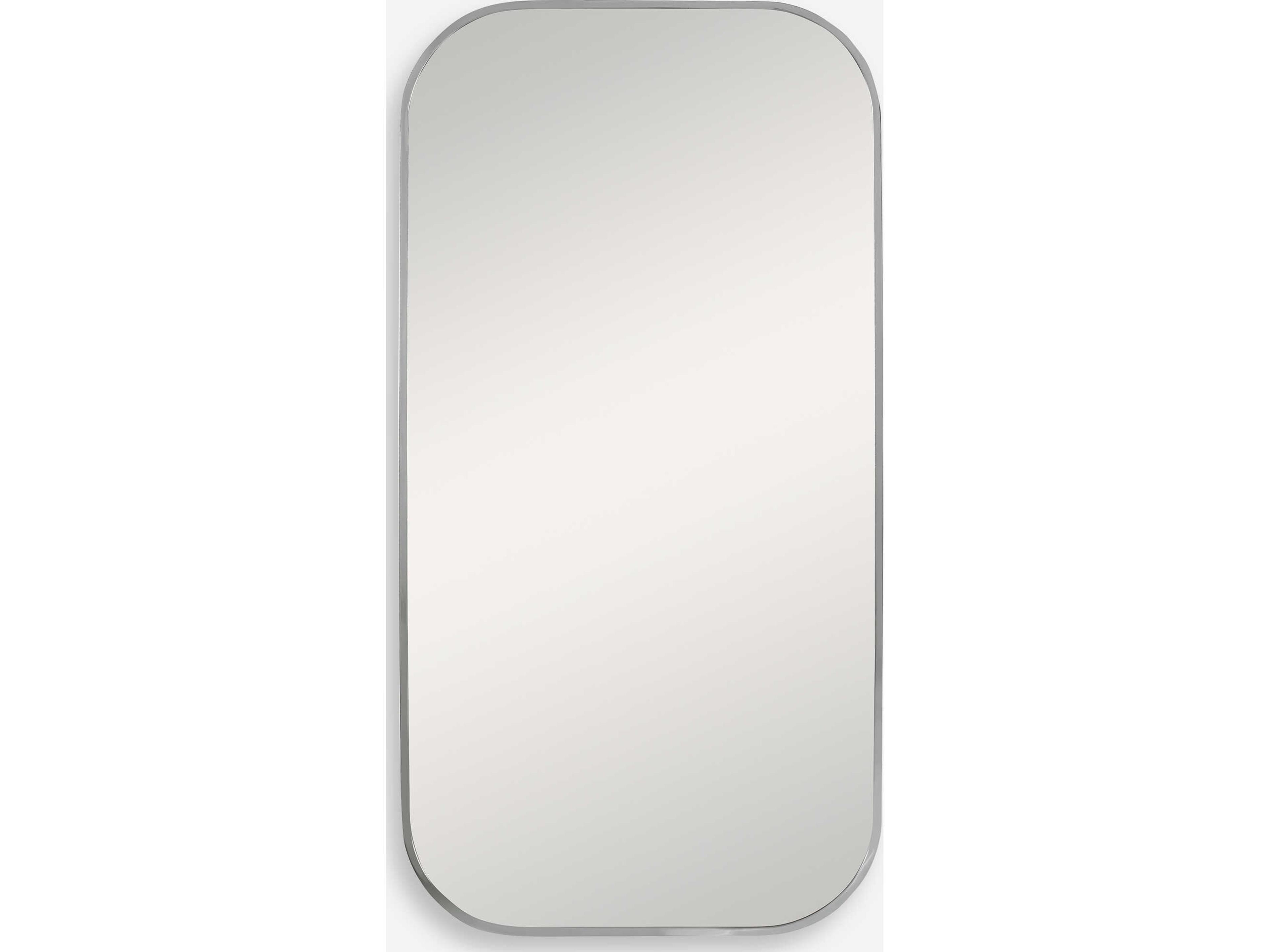Uttermost Taft Polished Nickel Rectangular Wall Mirror