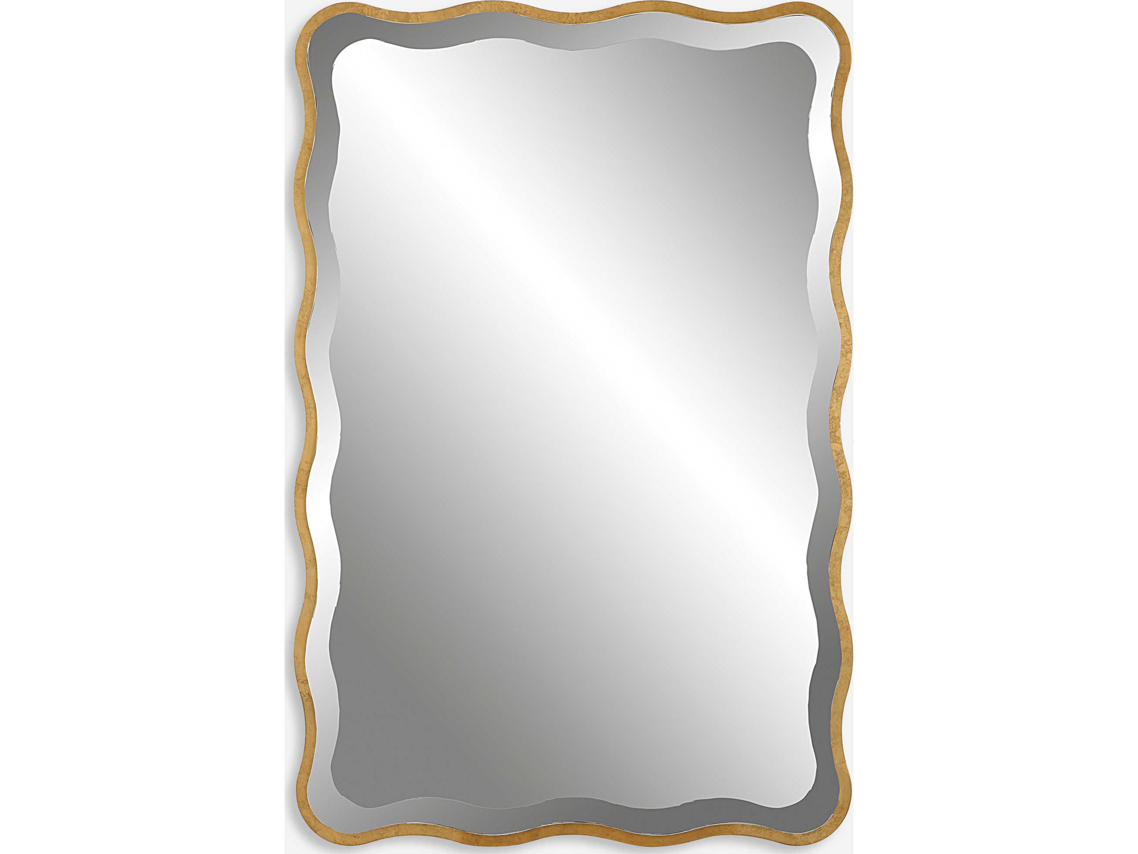 Uttermost Aneta Gold Rectangular Wall Mirror
