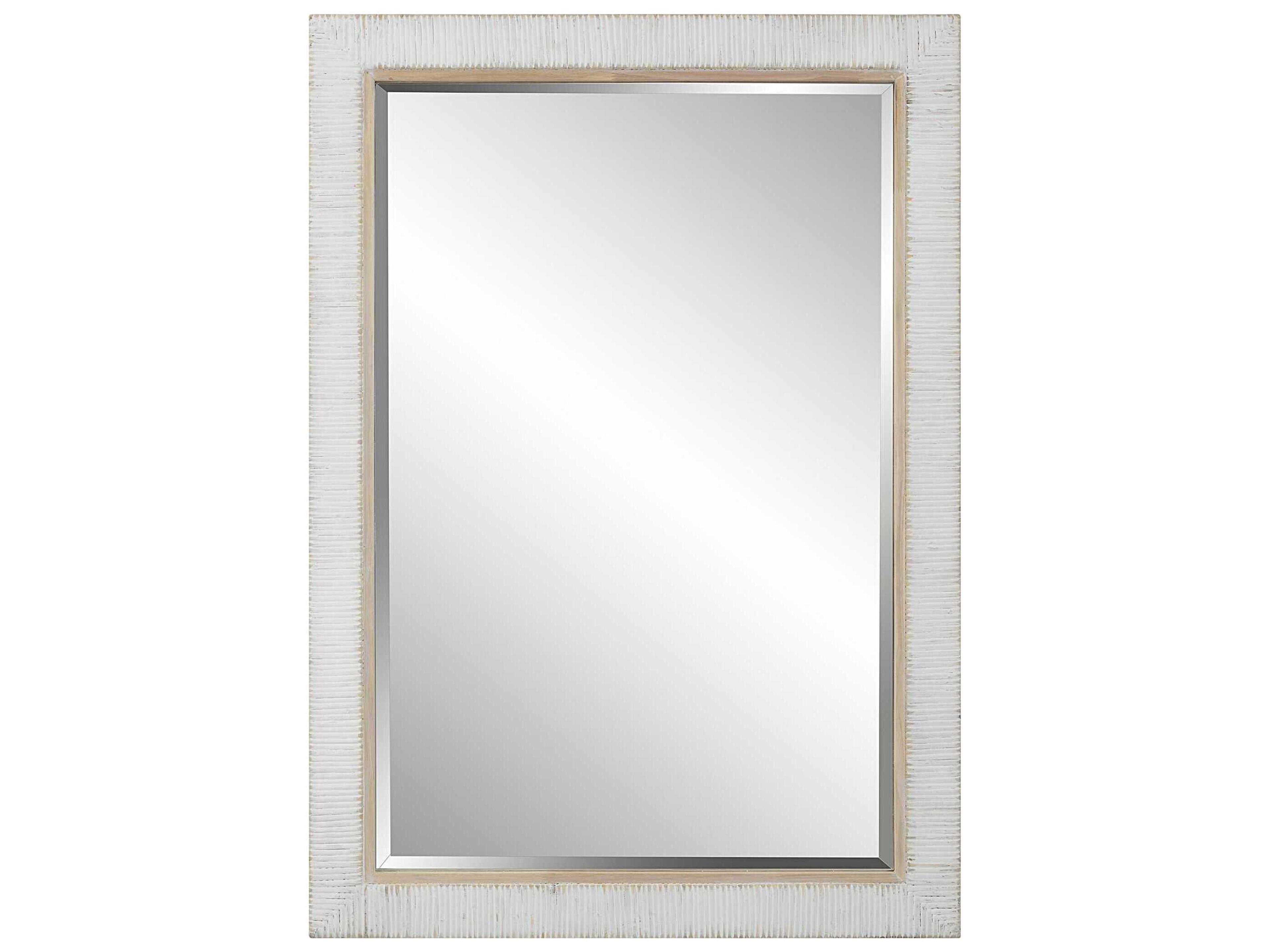 Uttermost Cape Whitewash Rectangular Wall Mirror