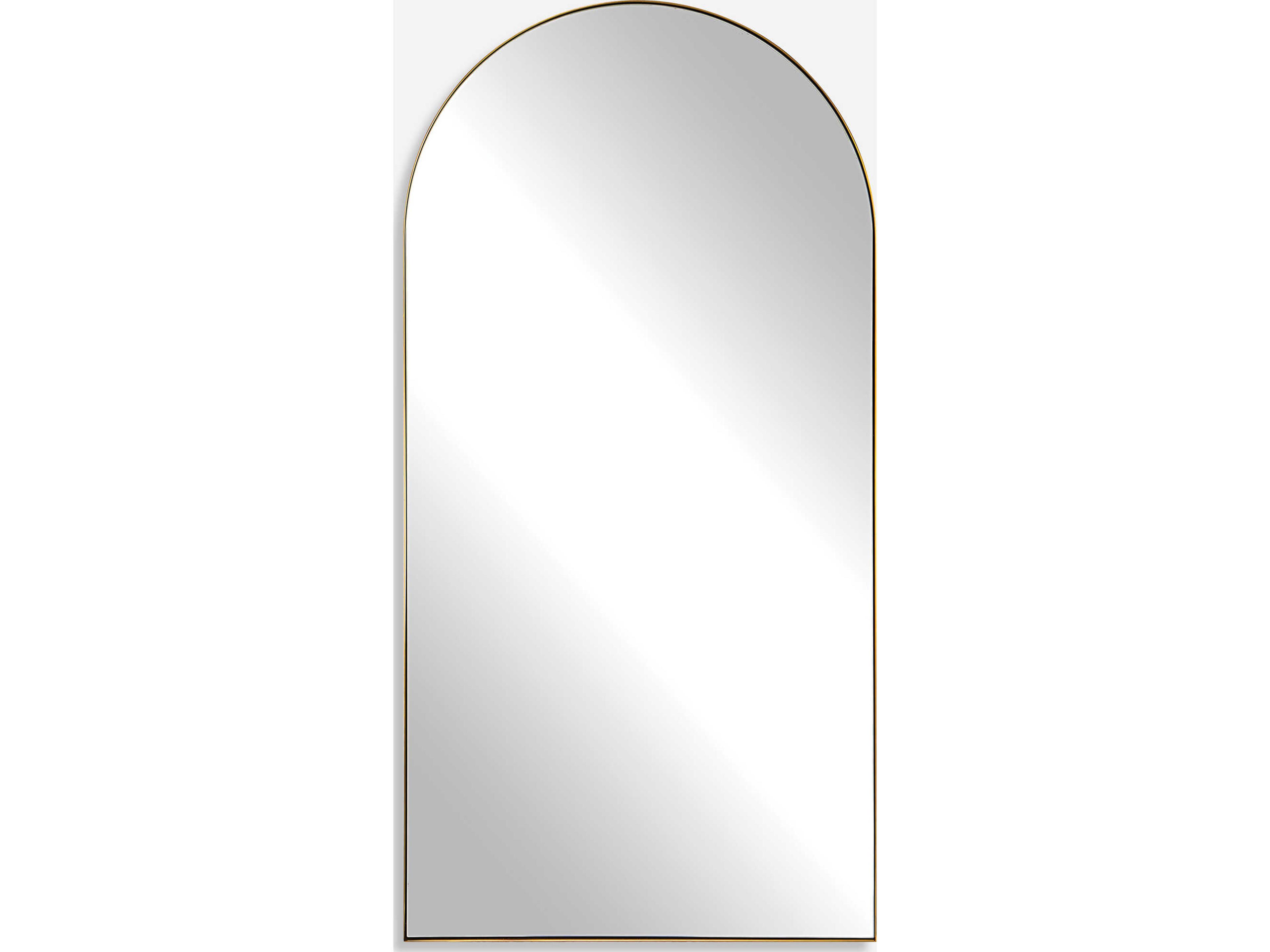 Uttermost Crosley Antique Brass Floor Mirror