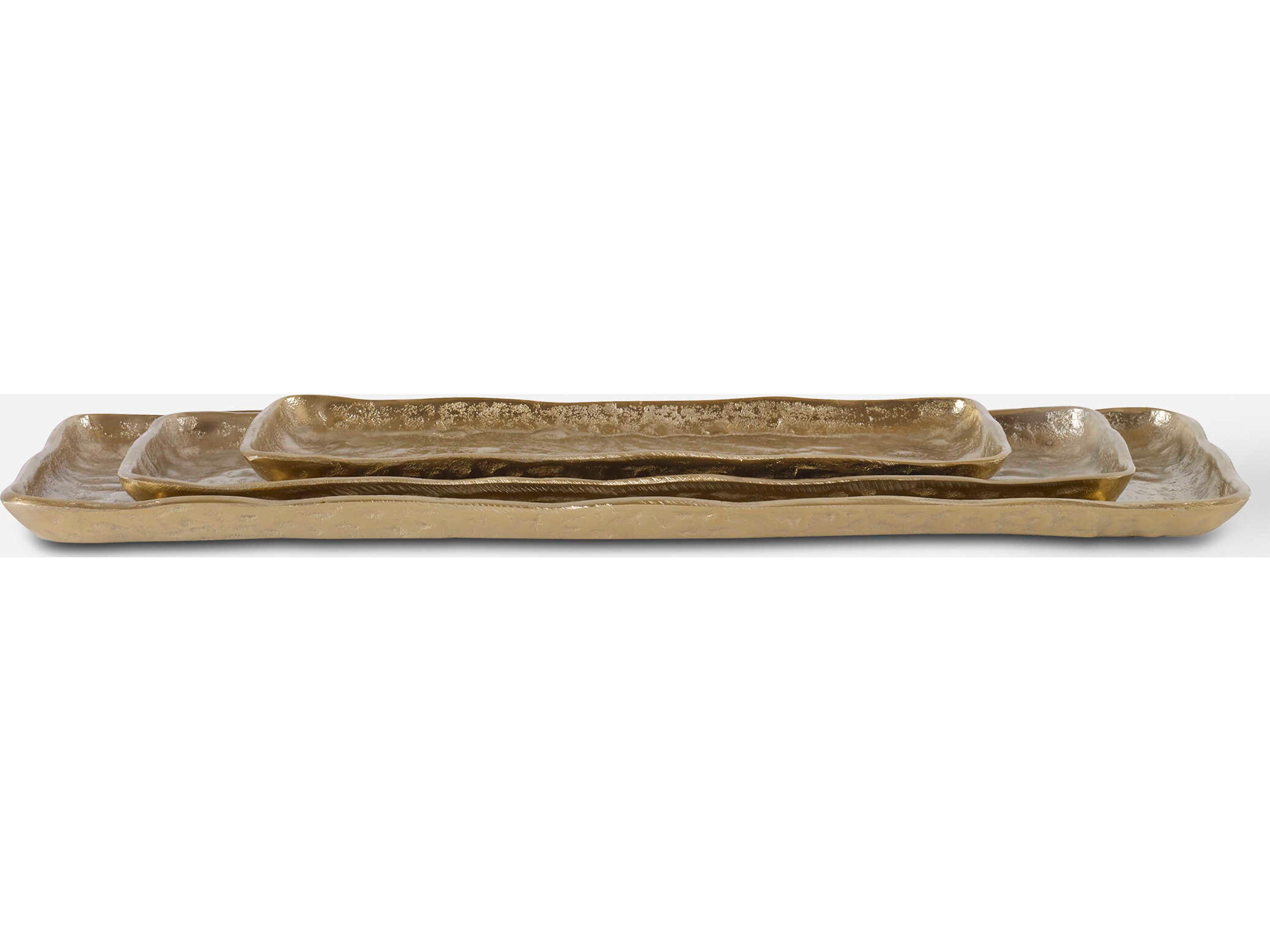 Uttermost Artisan Antique Gold Serving Tray Set of 3