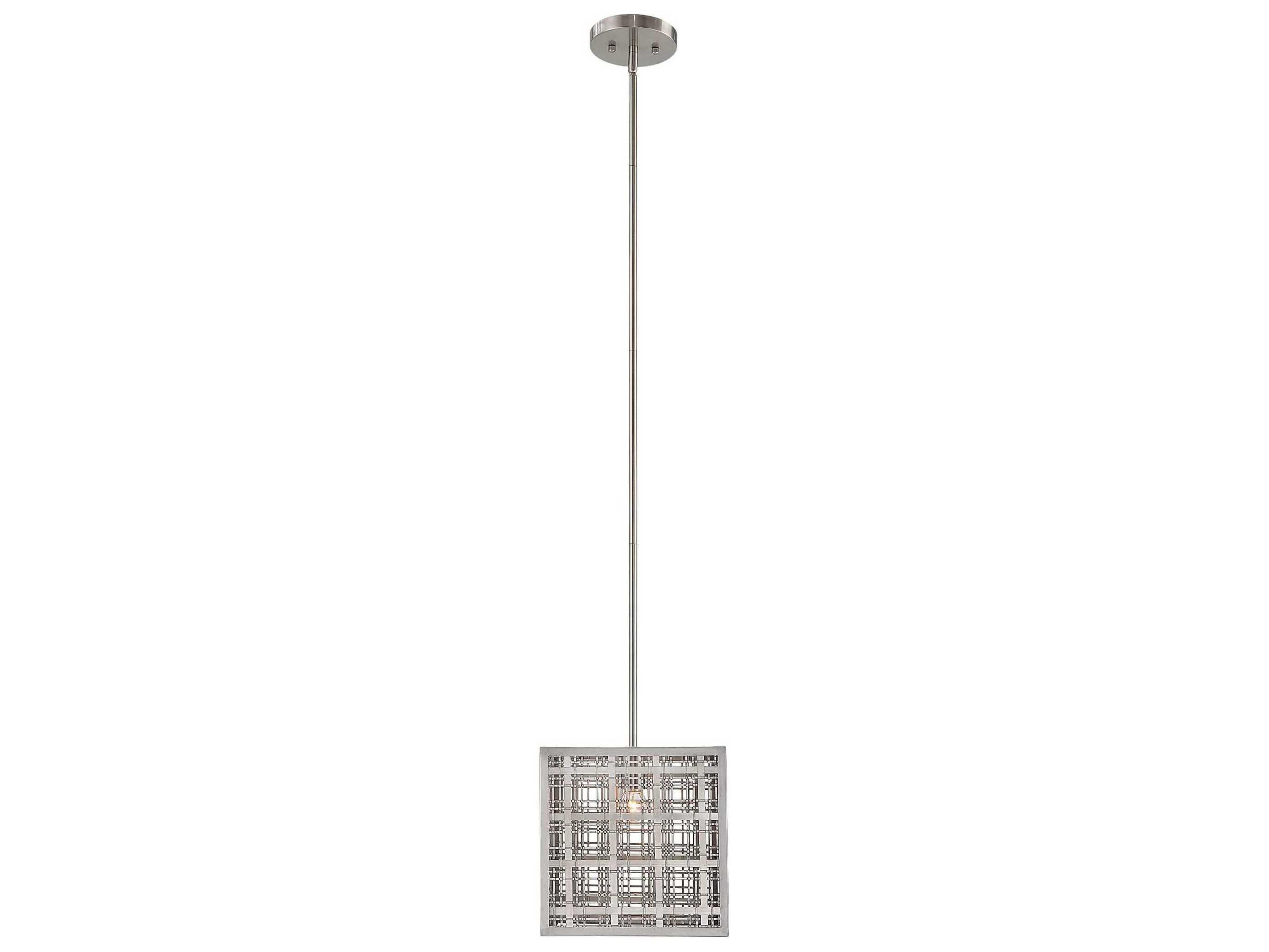 Uttermost 1-Light Satin Nickel Mini Pendant