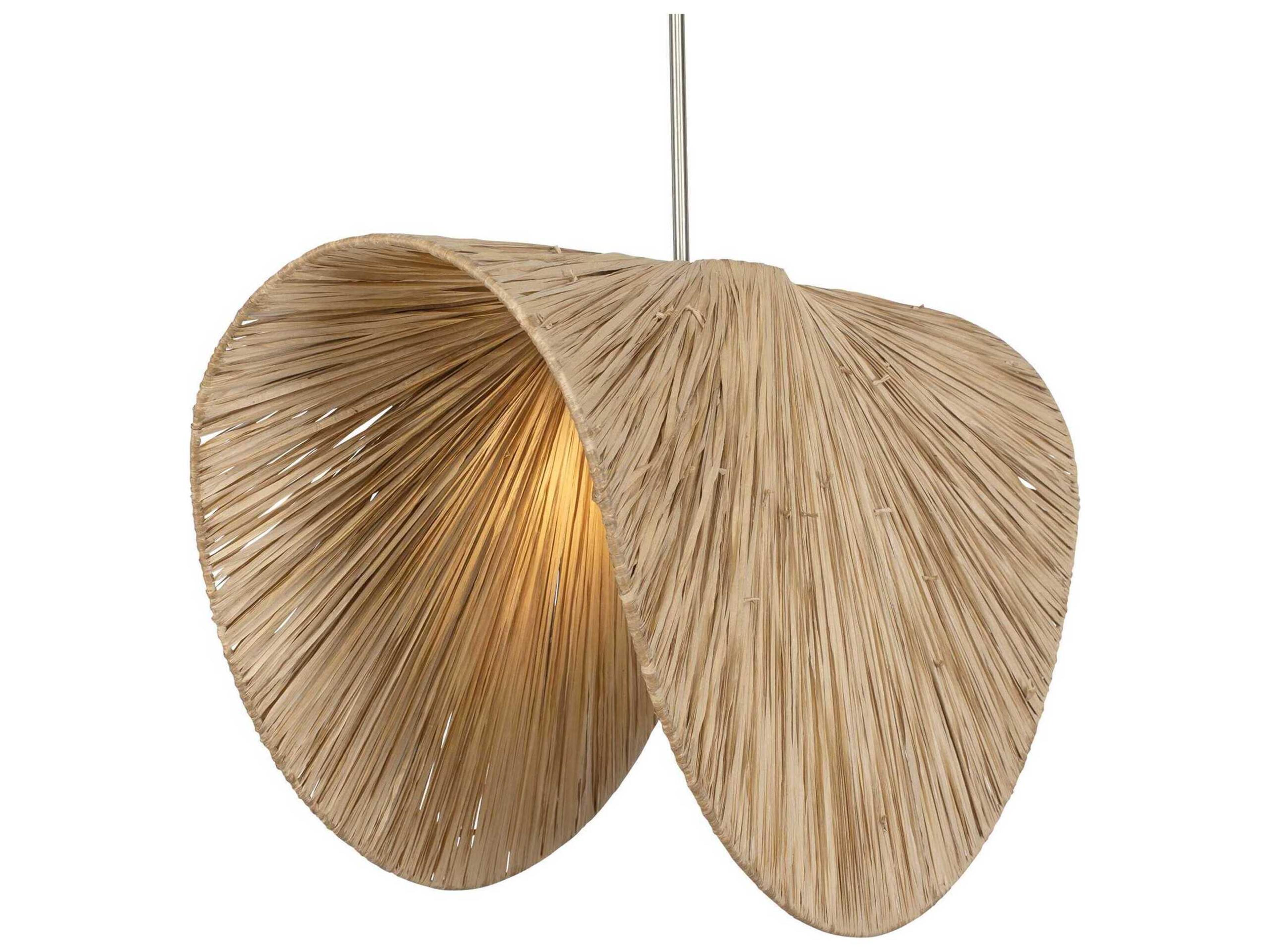 Uttermost Bend 1-Light Antique Brass Brown Pendant