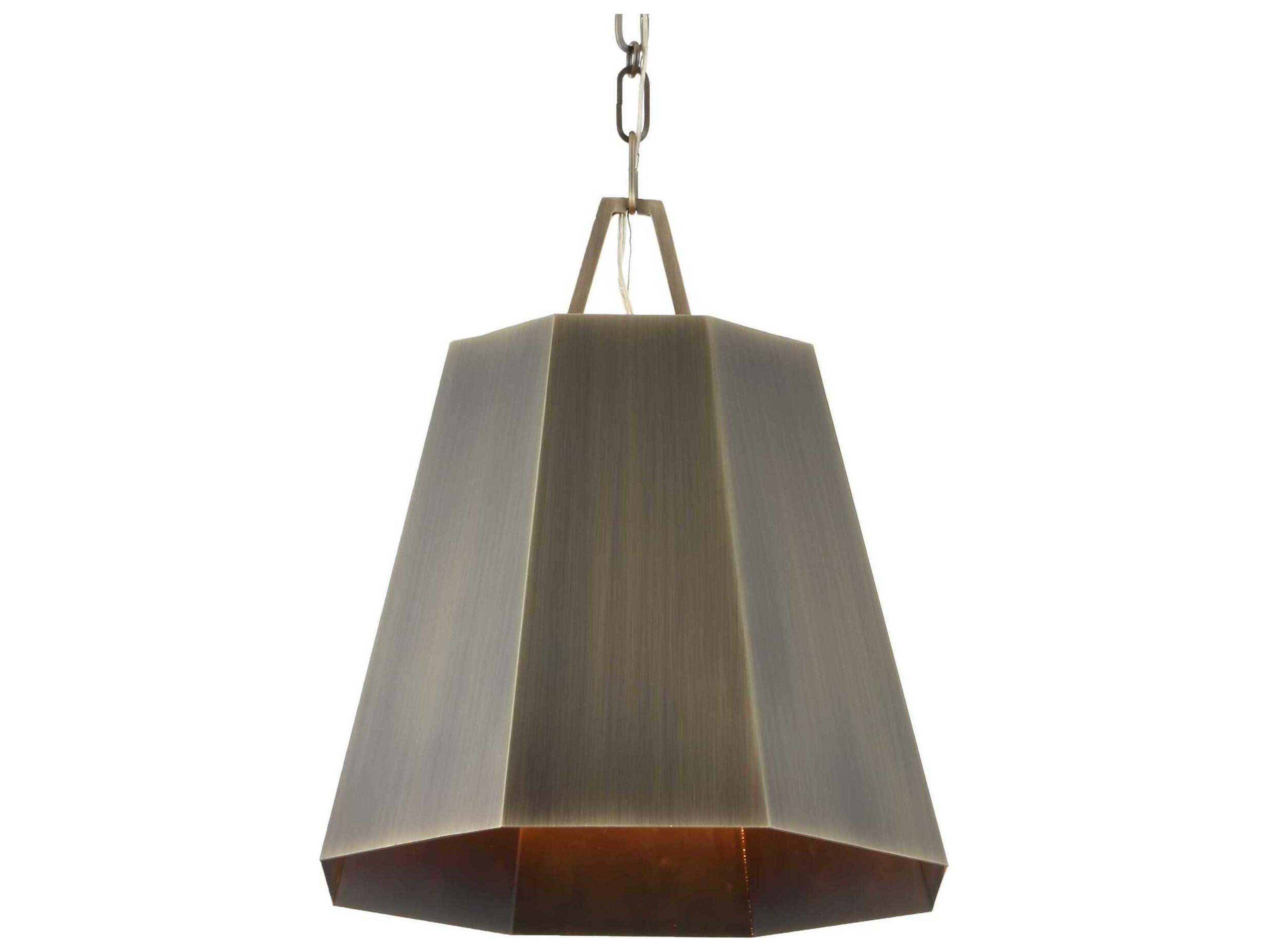 Uttermost Granada 1-Light Weathered Brass Pendant