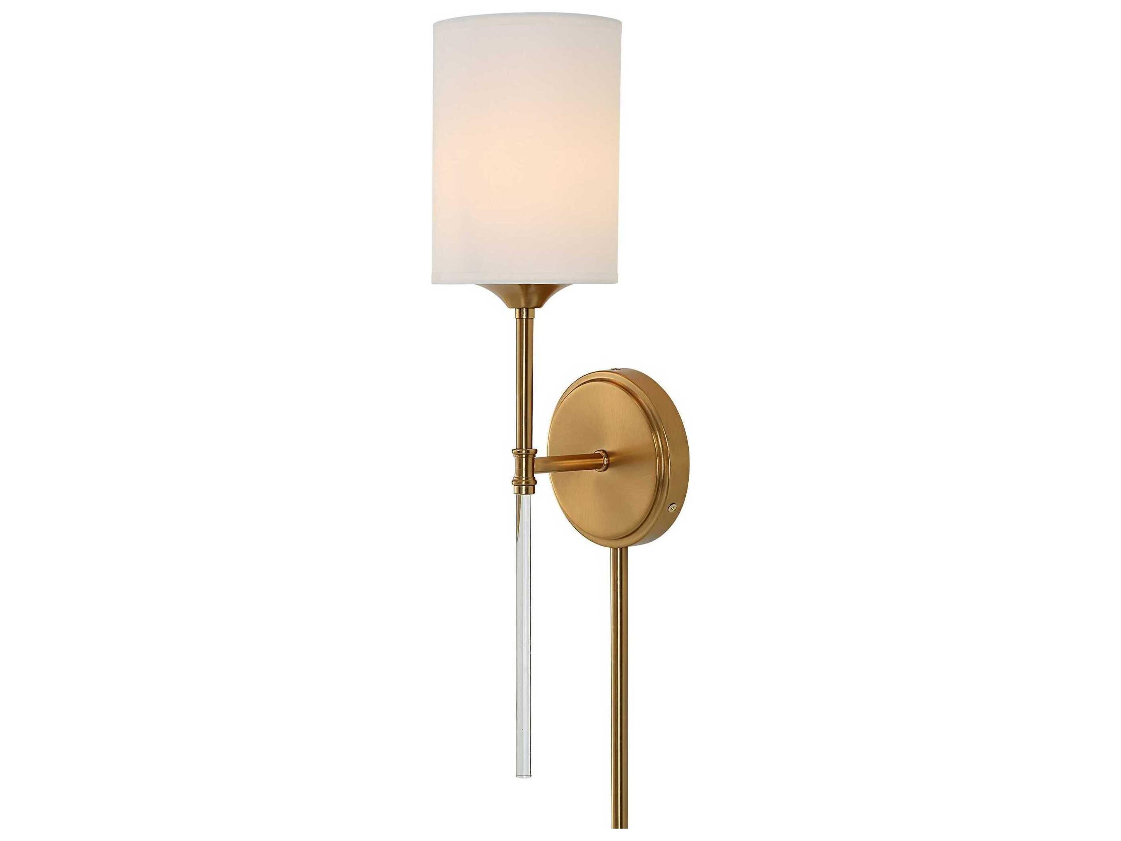 Uttermost Awyr 1-Light Warm Brass Wall Sconce