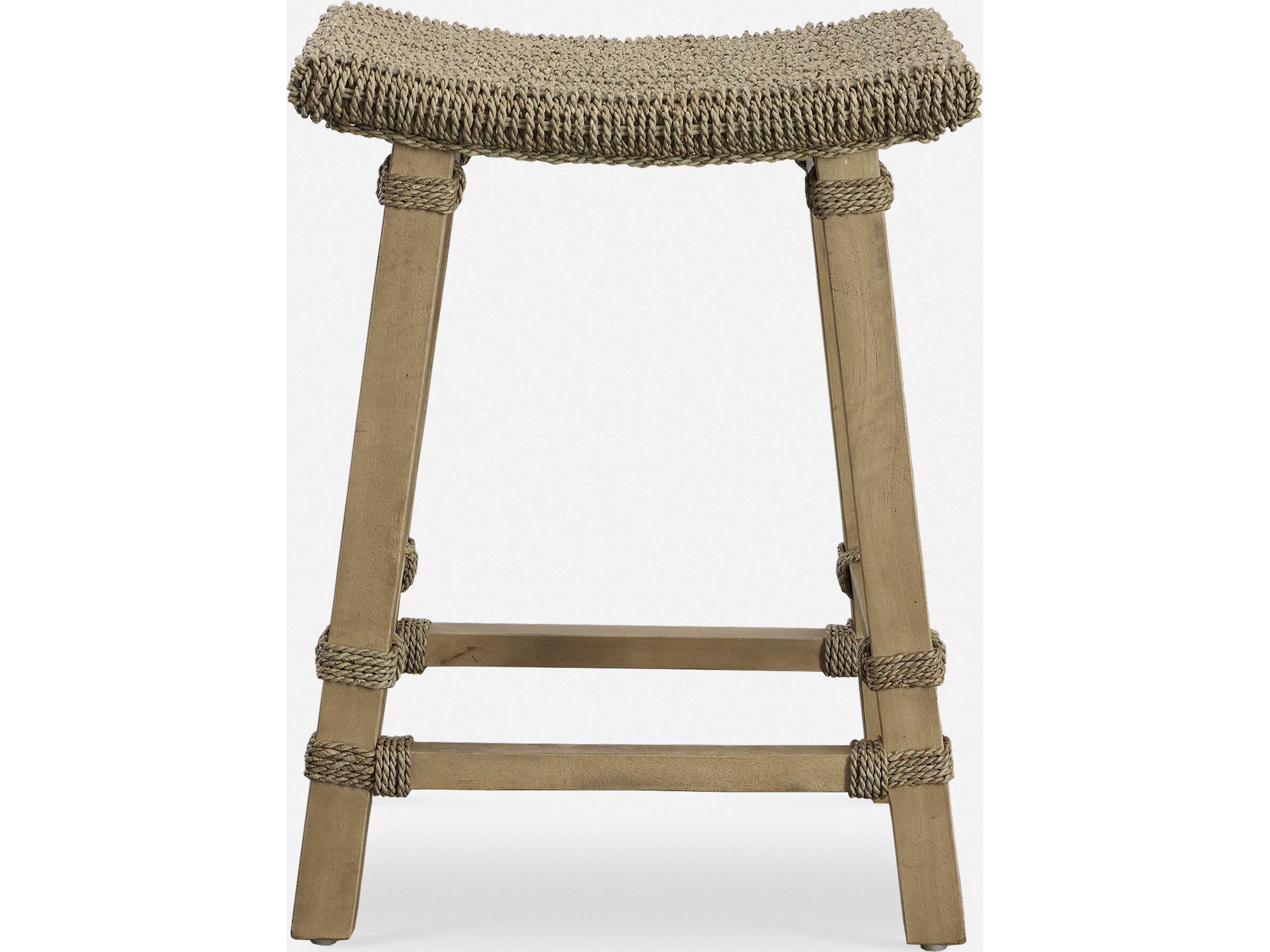 Uttermost Everglade Mango Wood Natural Counter Stool