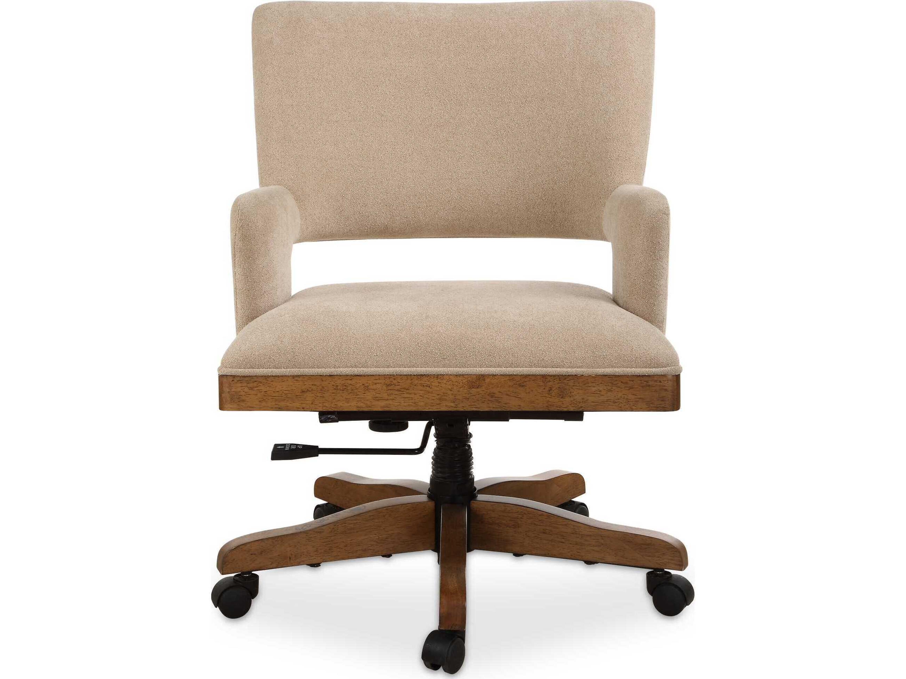 Uttermost Aspect Brown Wood Adjustable Task Office Chair