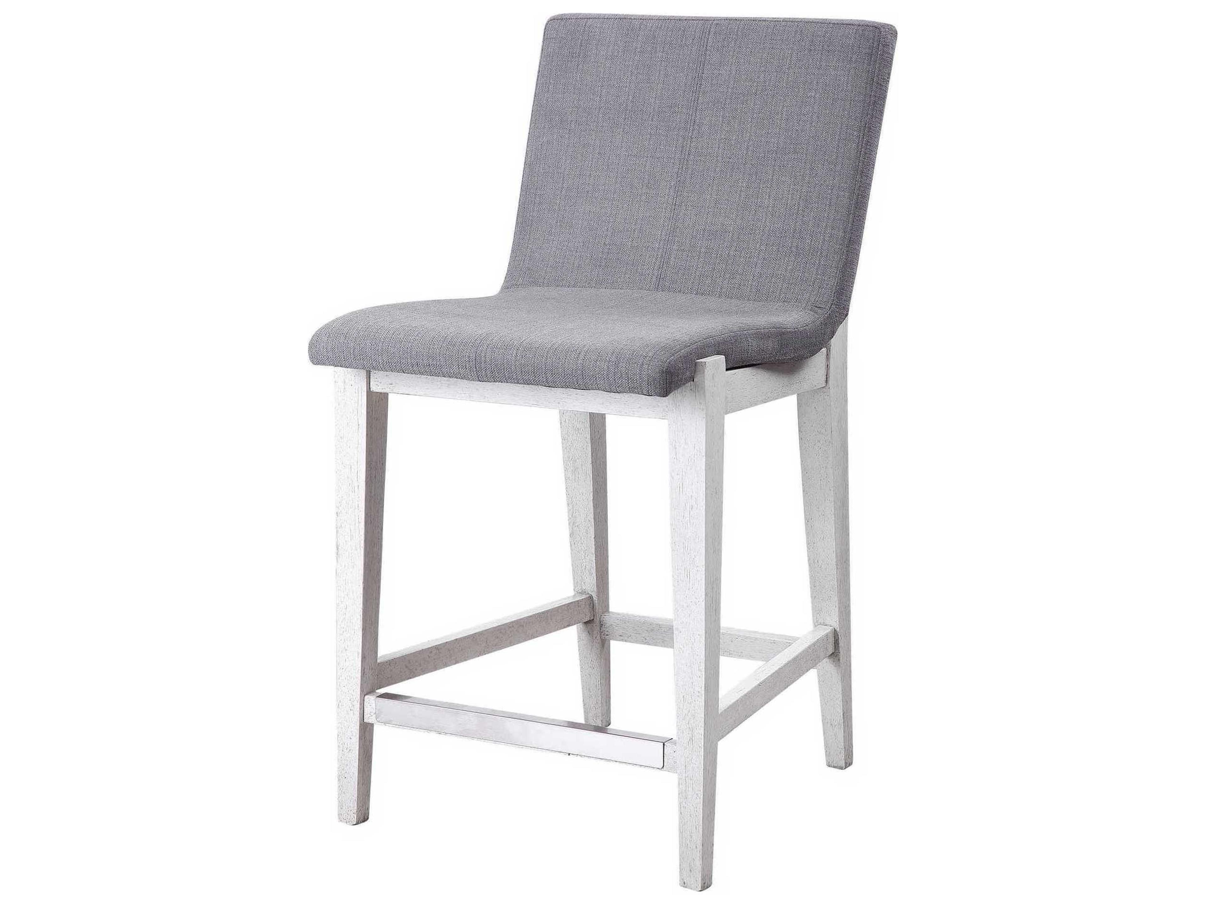 Uttermost Brazos Upholstered Ply Wood Charcoal Counter Stool
