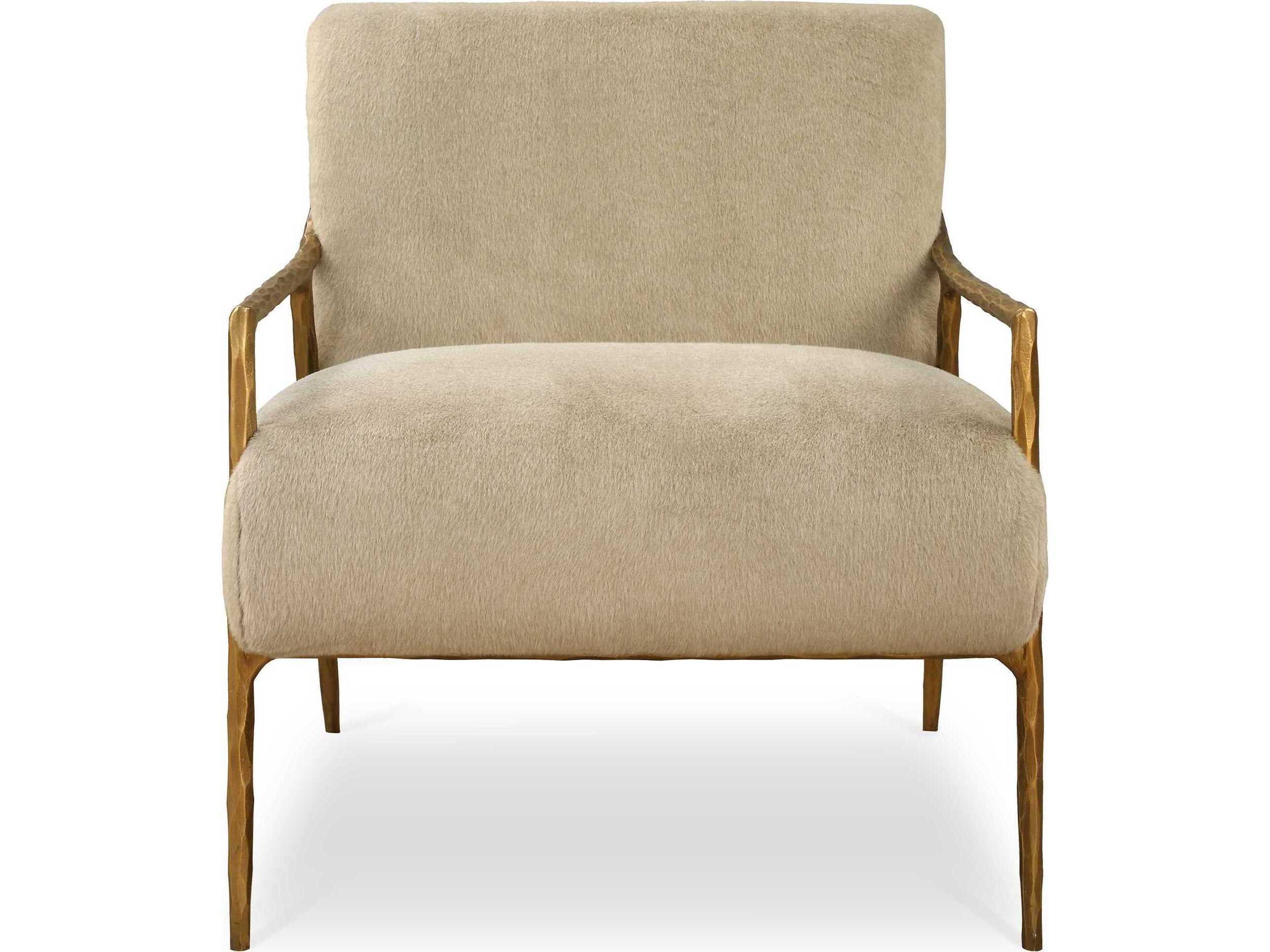Uttermost Kashmir Tan Faux Leather Accent Chair