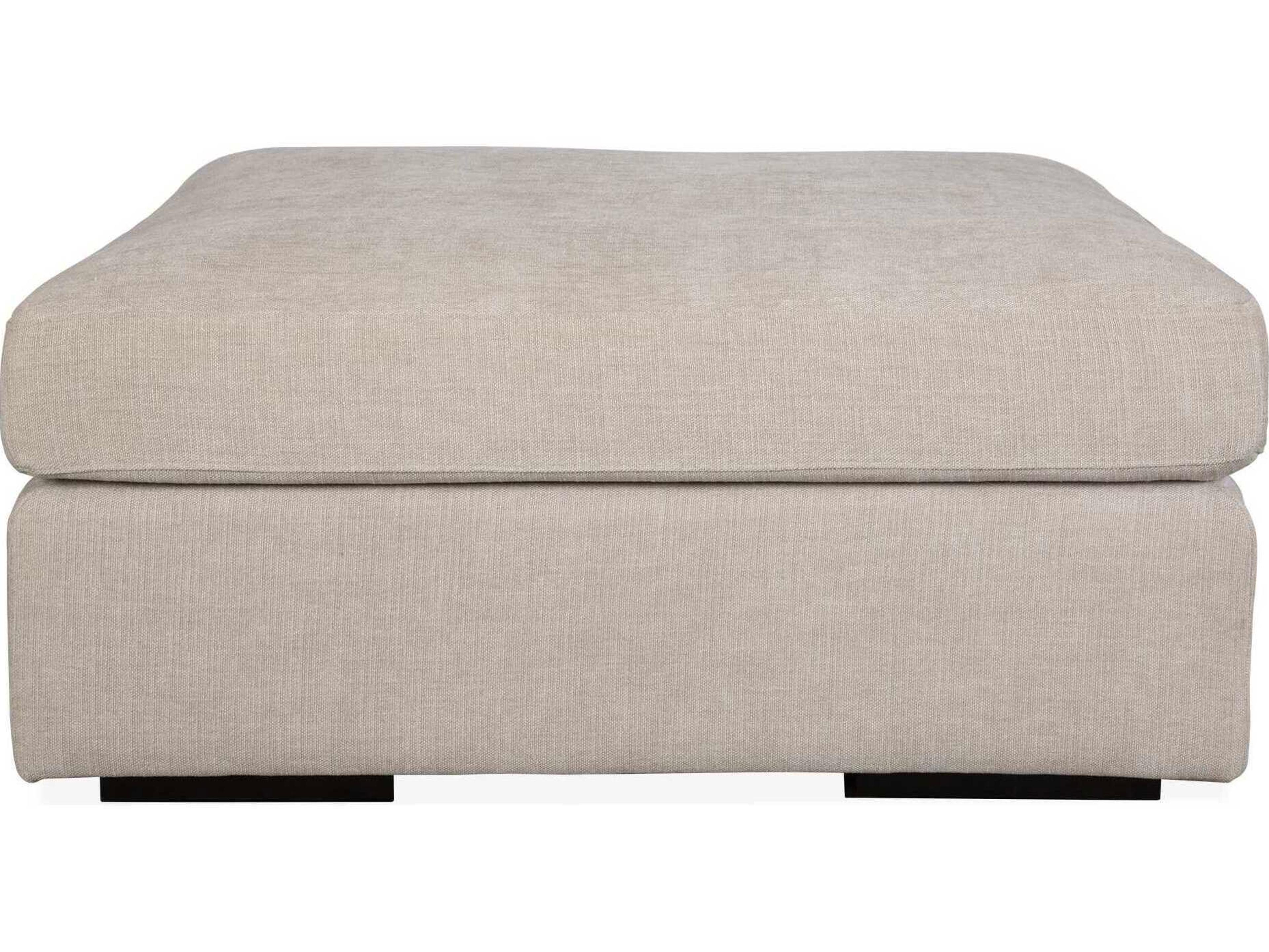 Uttermost Refuge Light Sand Beige Upholstered Ottoman