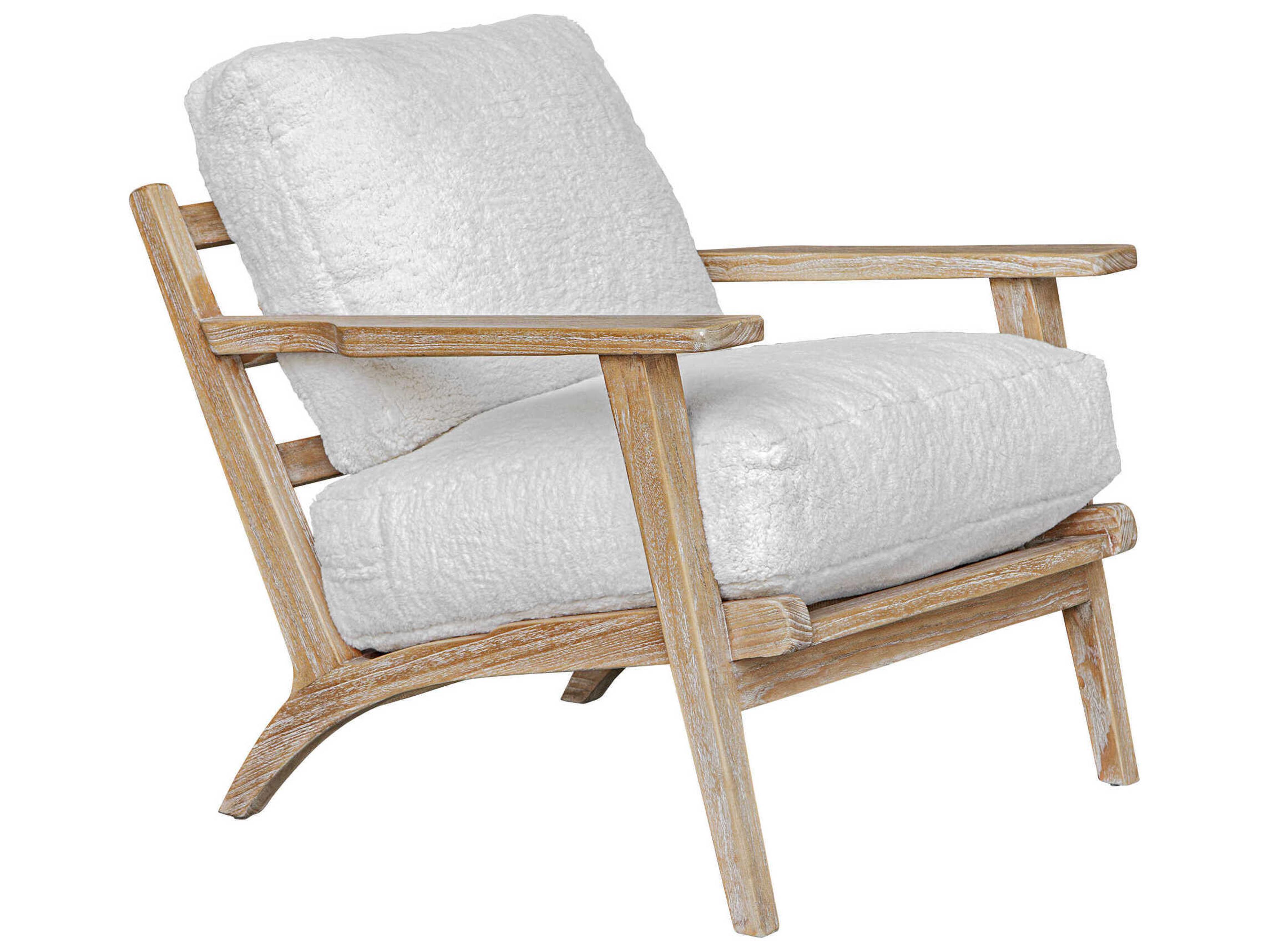 Uttermost Laid Back White Accent Chair