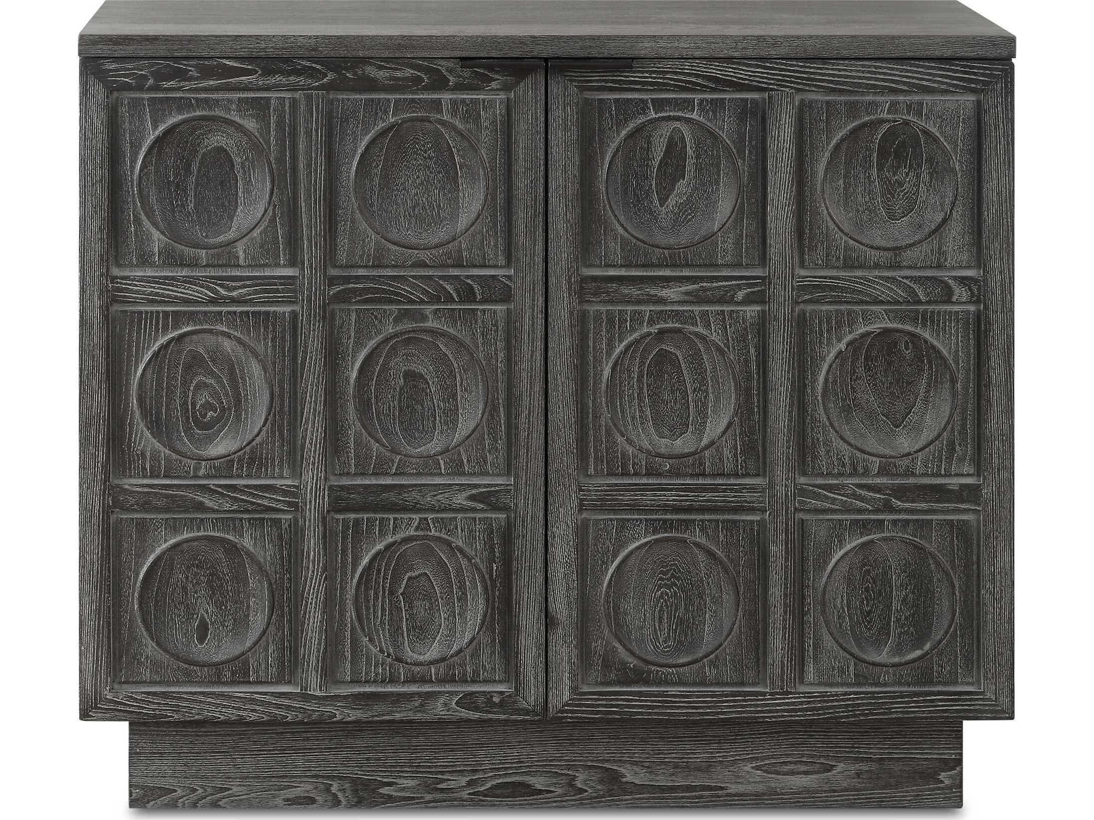 Uttermost Shelby Ebony Black Elm Wood Accent Chest