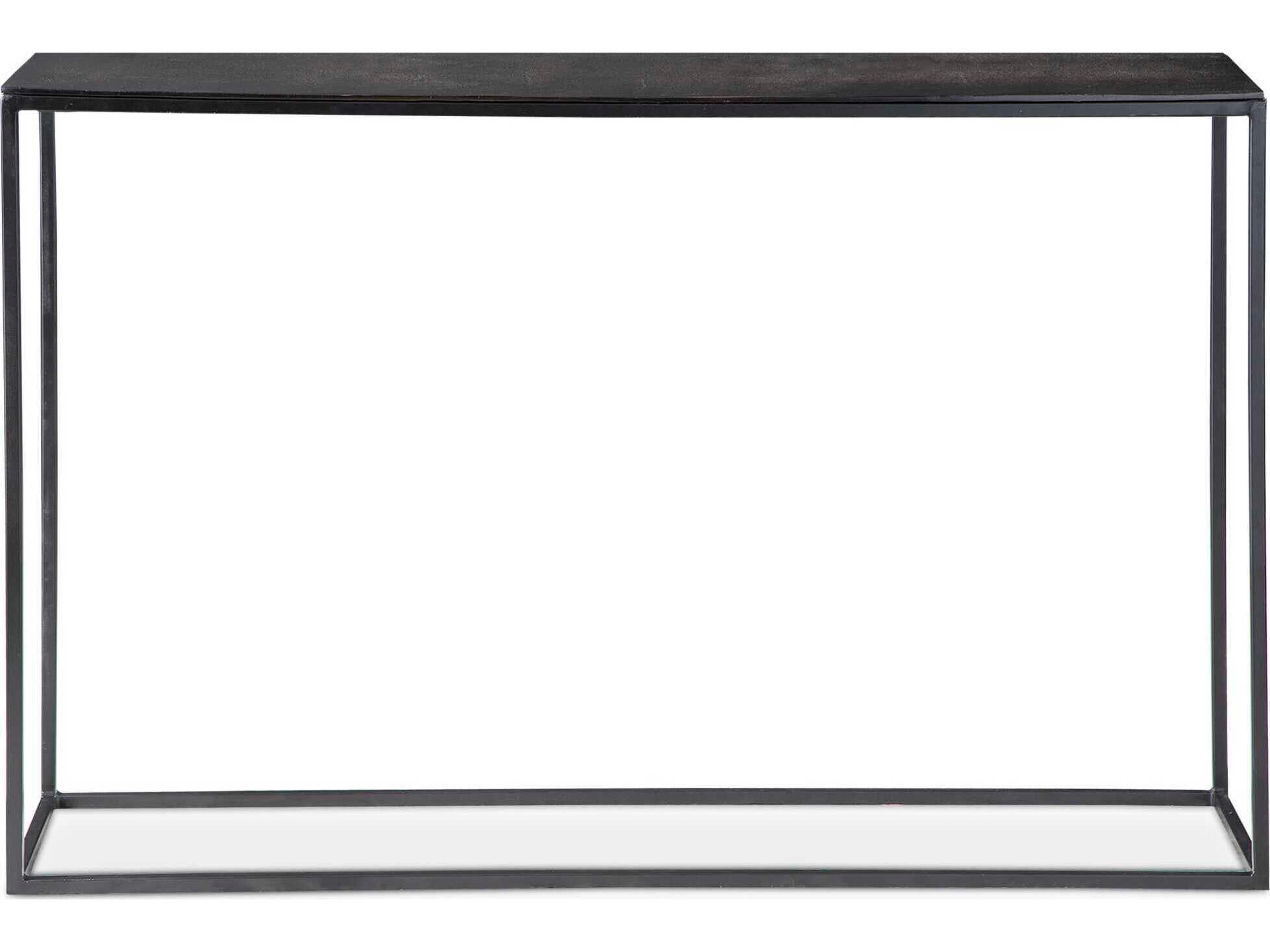 Uttermost Coreene Industrial Rectangular Metal Antique Bronze Console Table