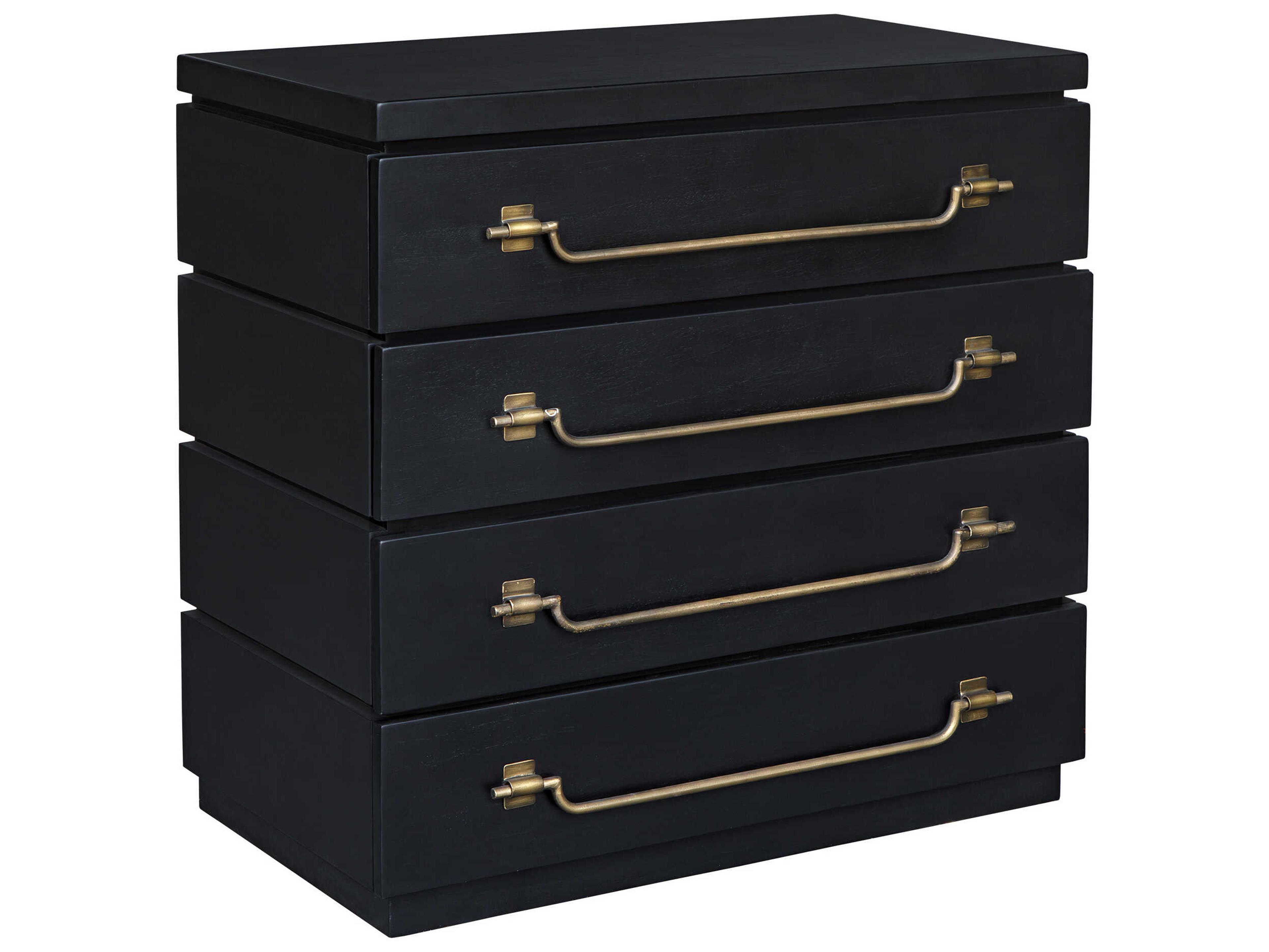 Uttermost Halifax Black Mahogany Wood Accent Chest
