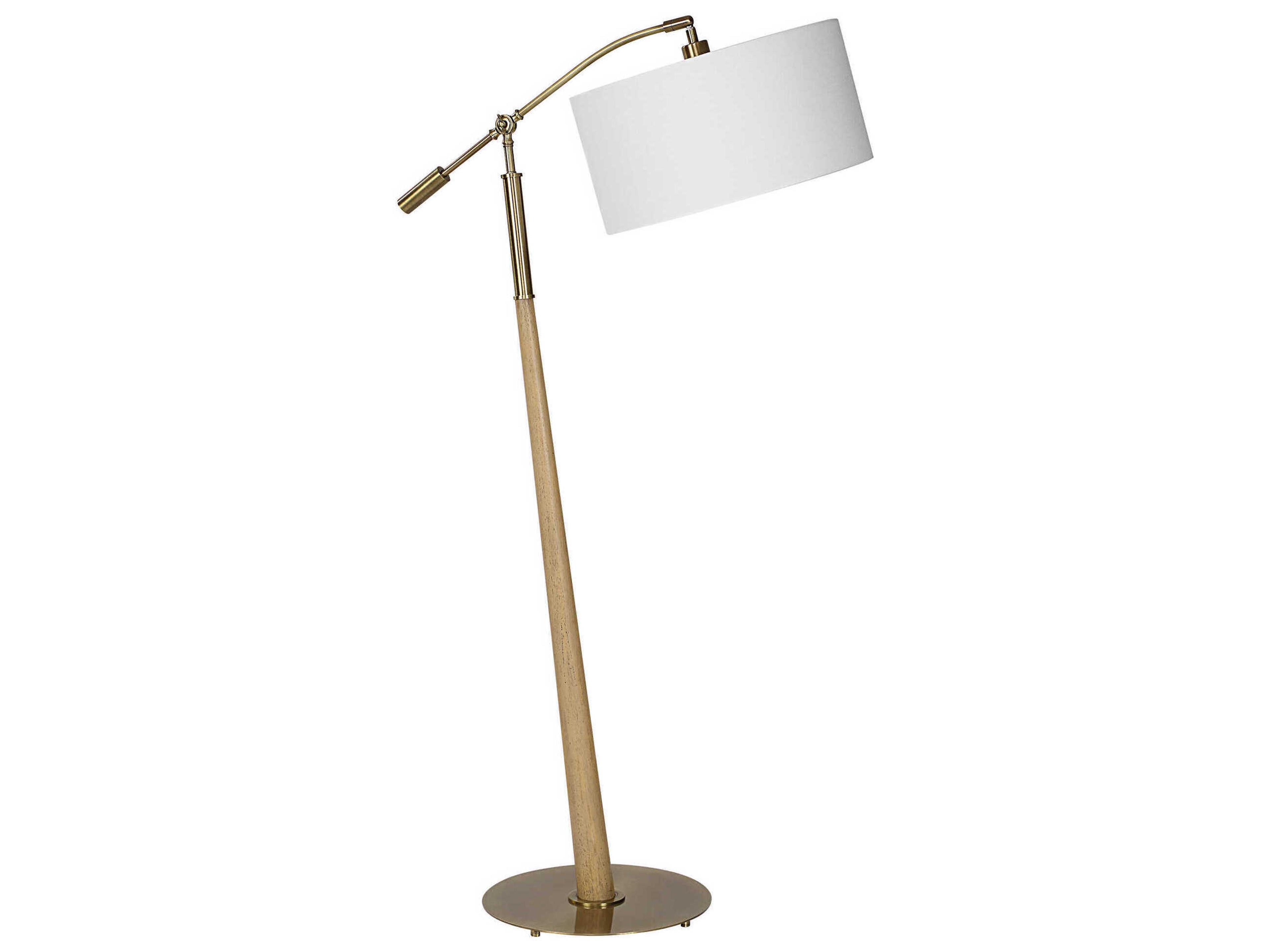 Uttermost Kennett Antique Brass Floor Lamp