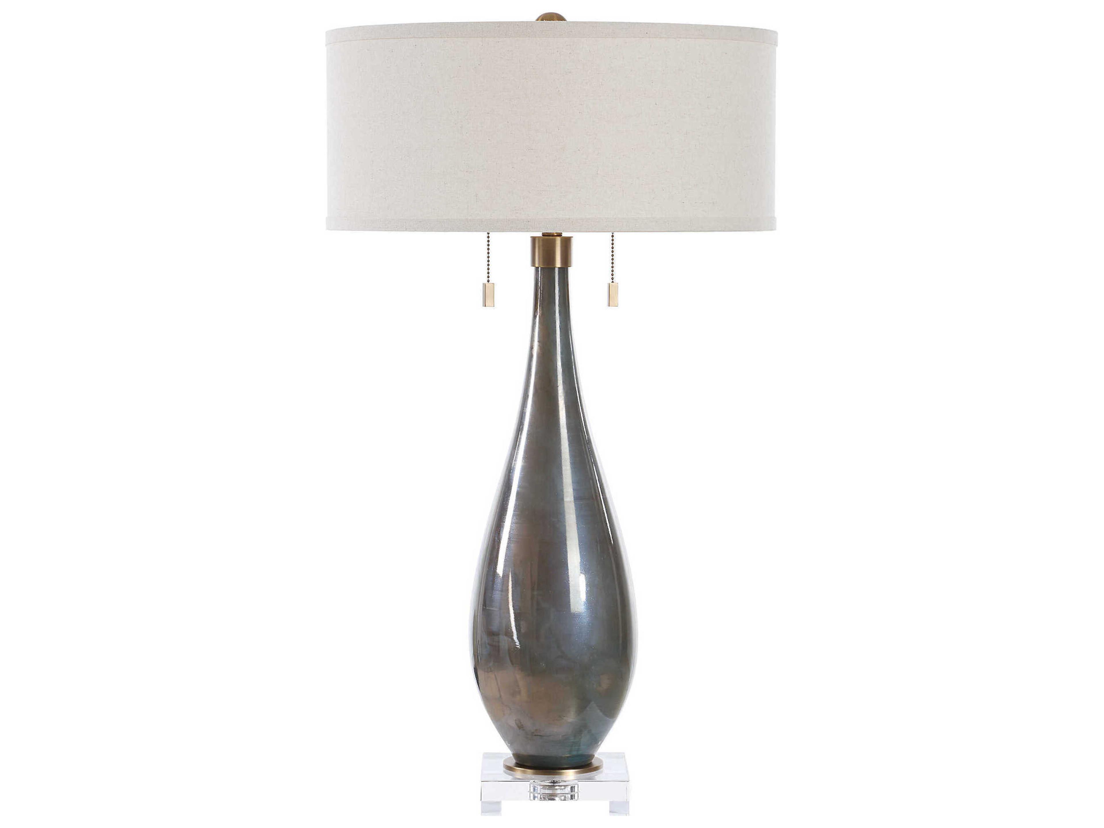 Uttermost Cardoni Iridescent Bronze Buffet Lamp