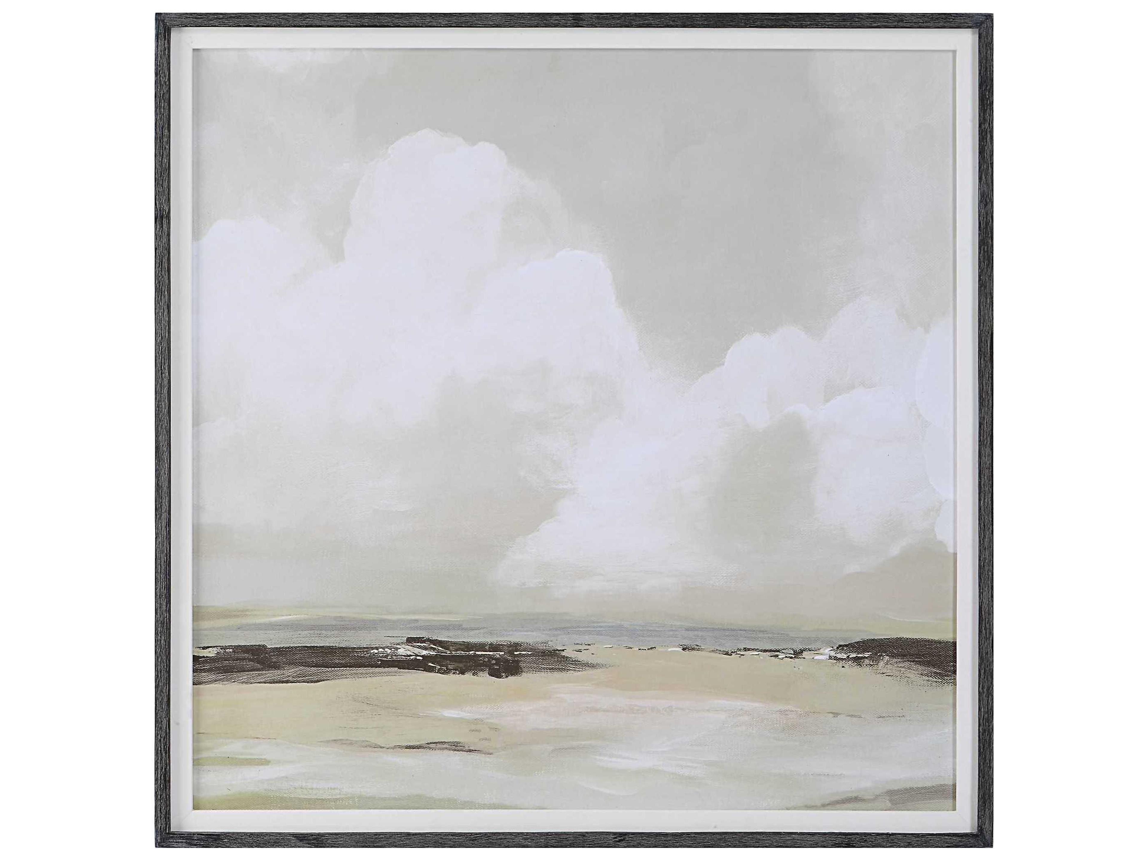 Uttermost Soft Clouds Dark Espresso Framed Print Wall Art