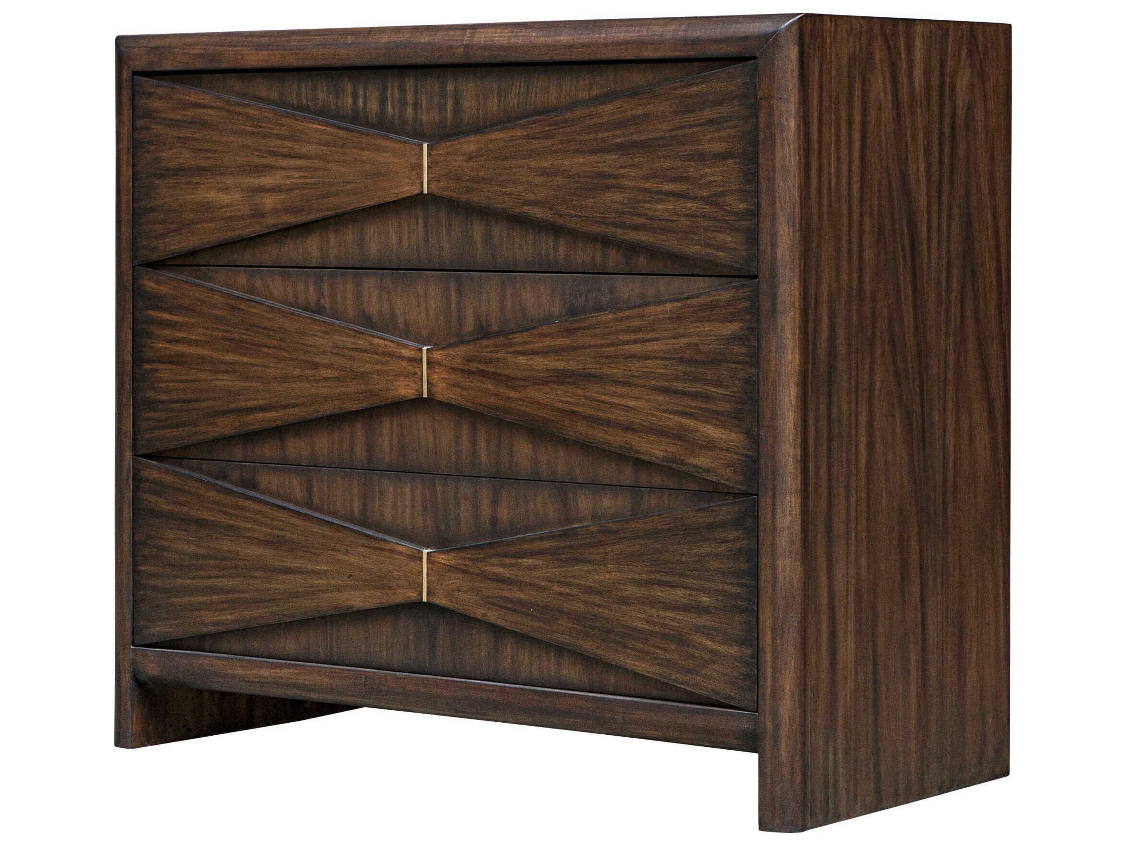 Uttermost Bowtie Deep Whisky Brown Acacia Wood Accent Chest