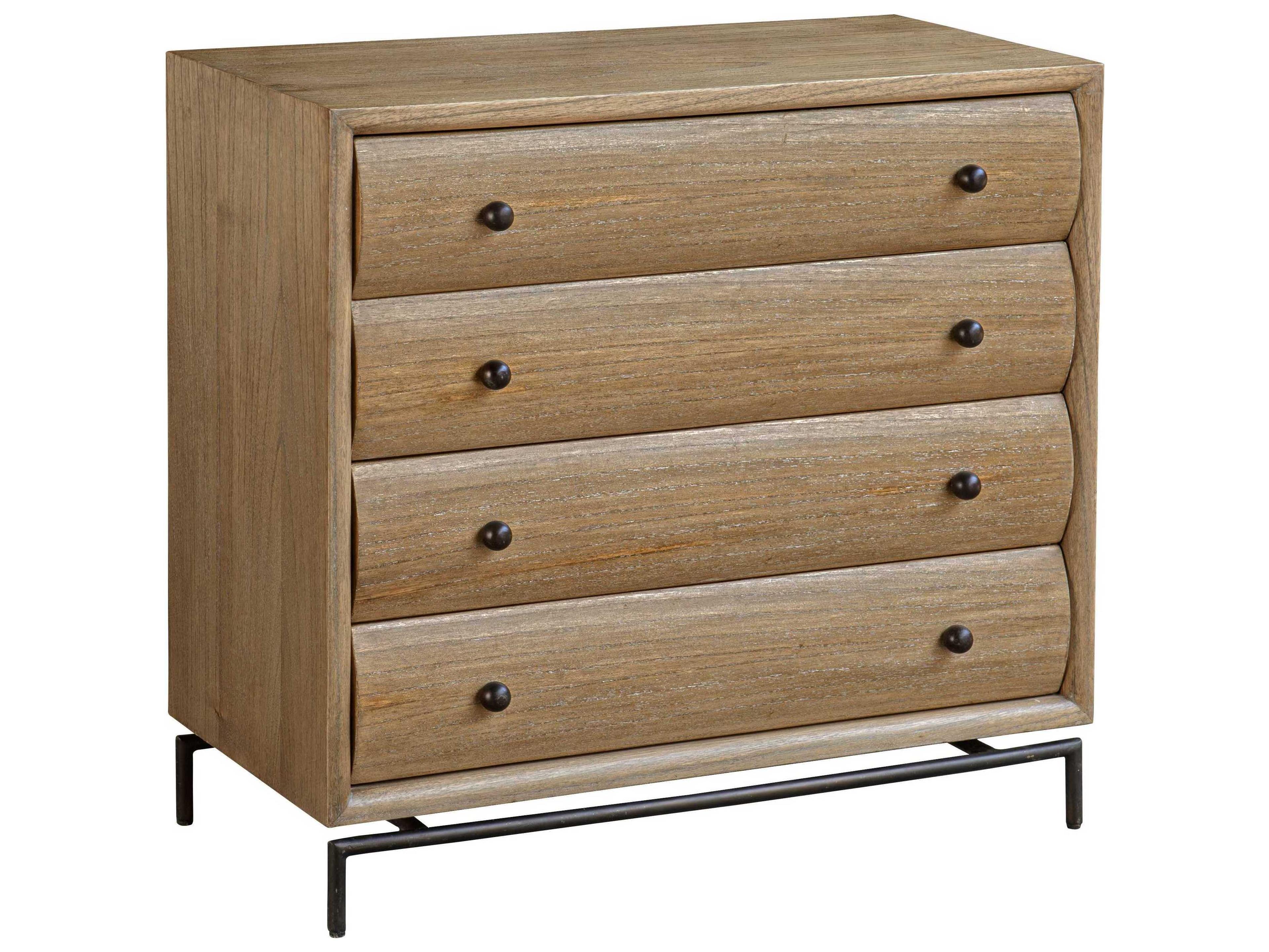 Uttermost Millard 4-Drawers Brown Mindi Wood Dresser